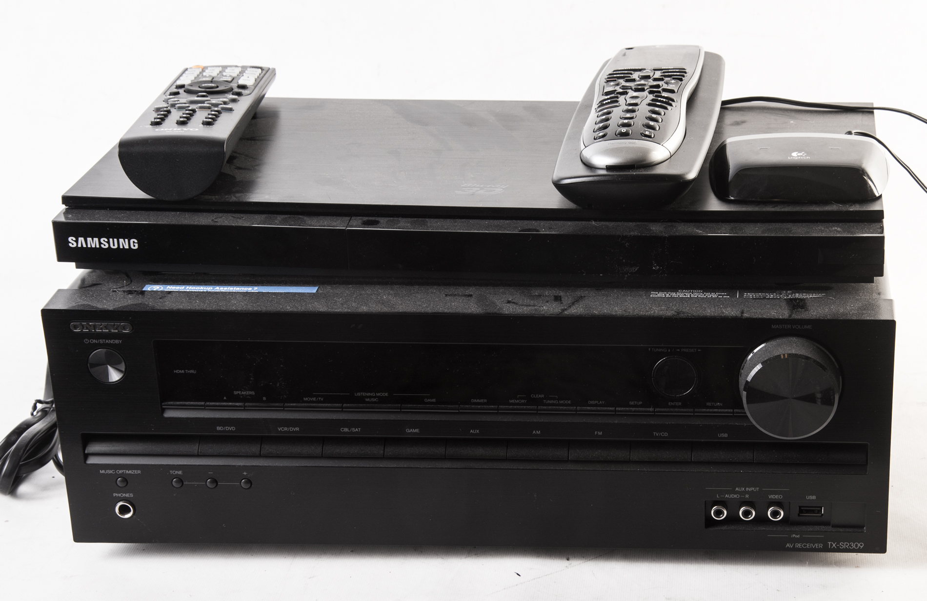 Samsung Blu Ray Player and Onkyo Receiver