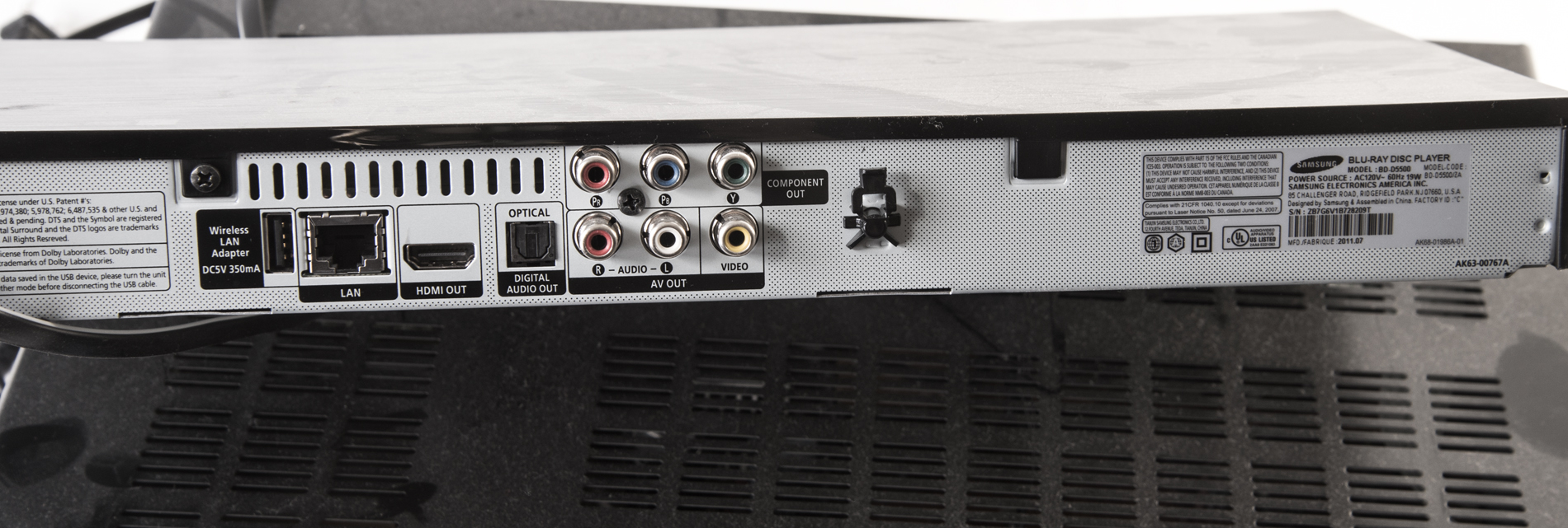 Samsung Blu Ray Player and Onkyo Receiver