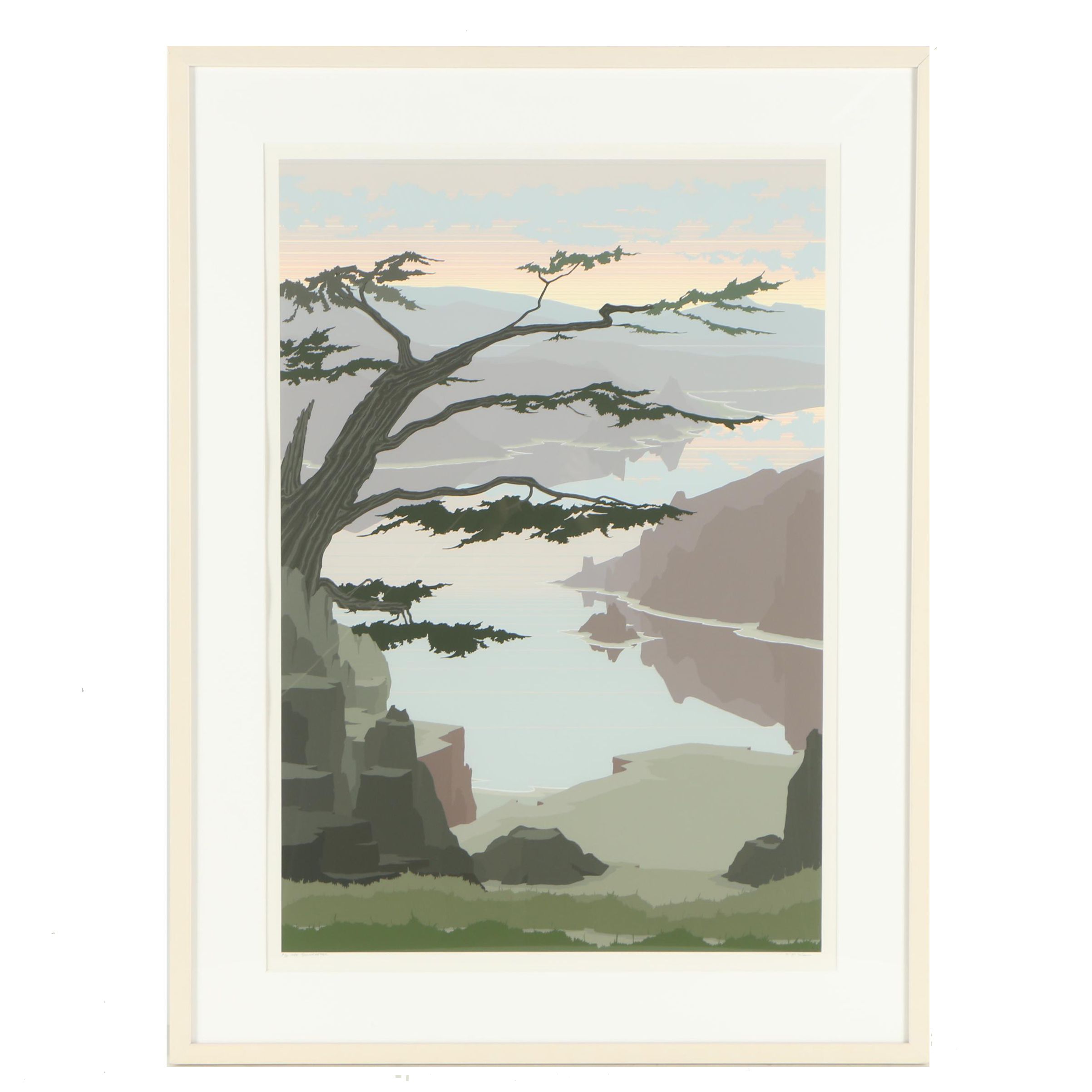 Jerry Schurr 1983 Serigraph "Cape Foulweather"