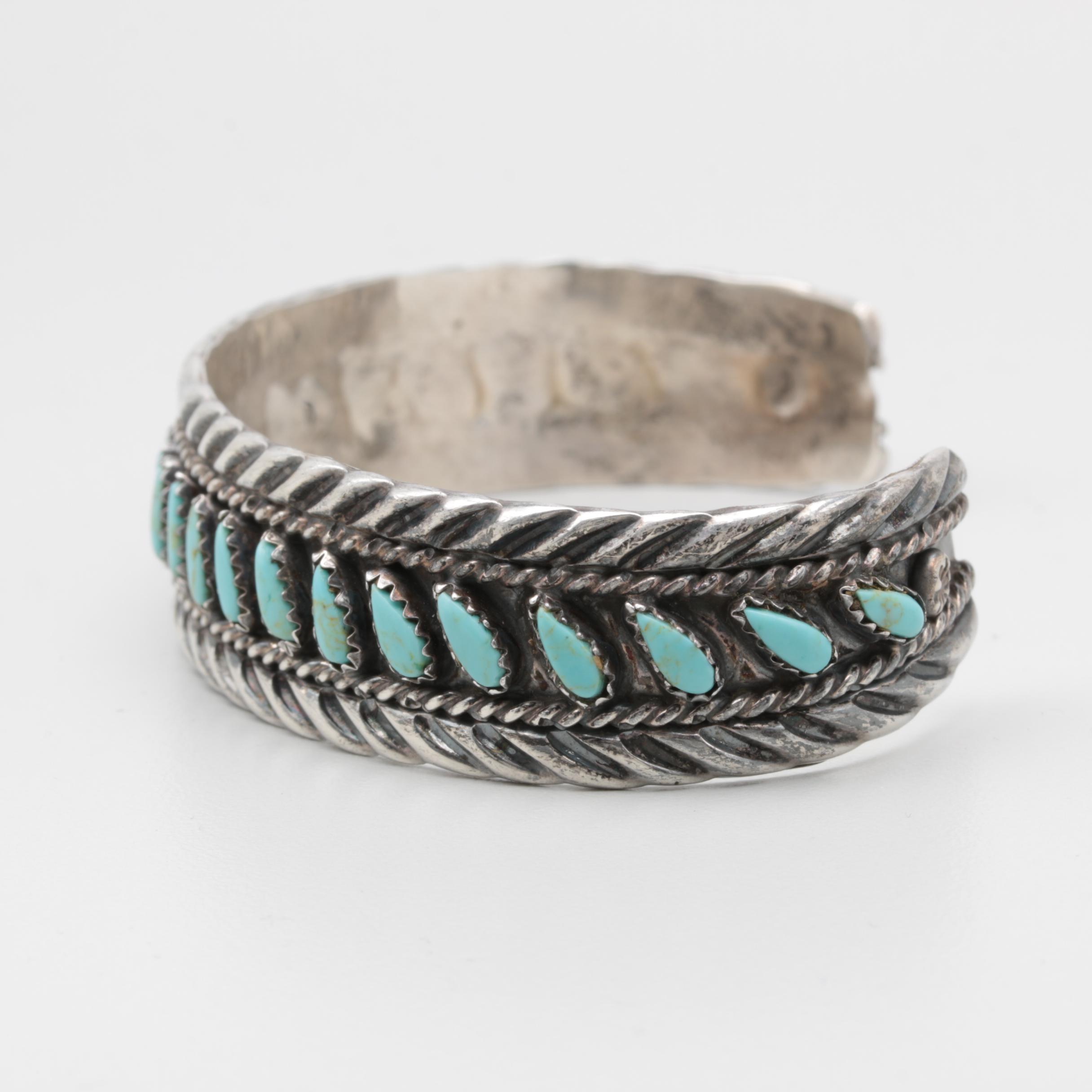 Jimmy Yazzie Navajo Diné Turquoise Bracelet