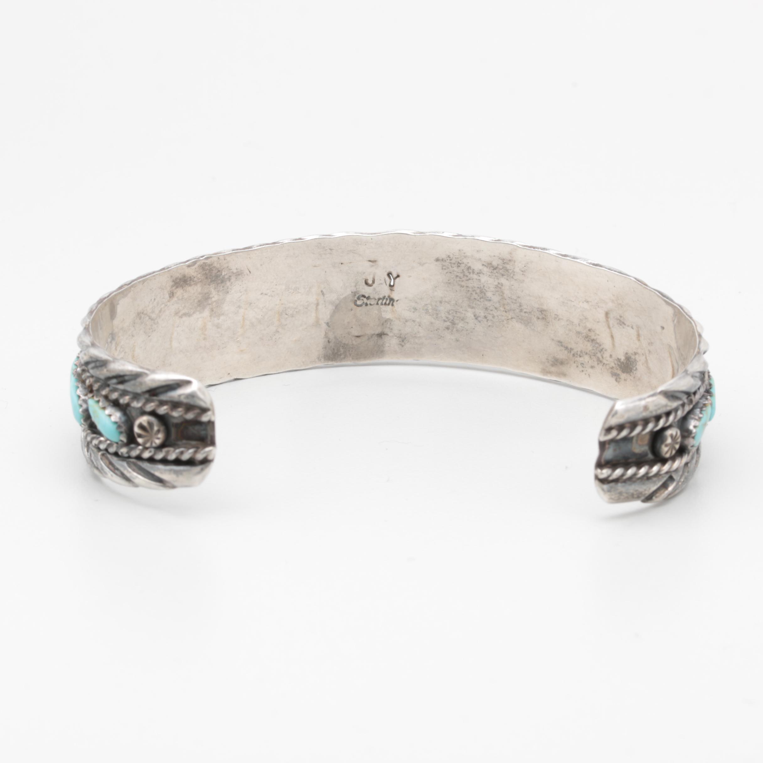 Jimmy Yazzie Navajo Diné Turquoise Bracelet