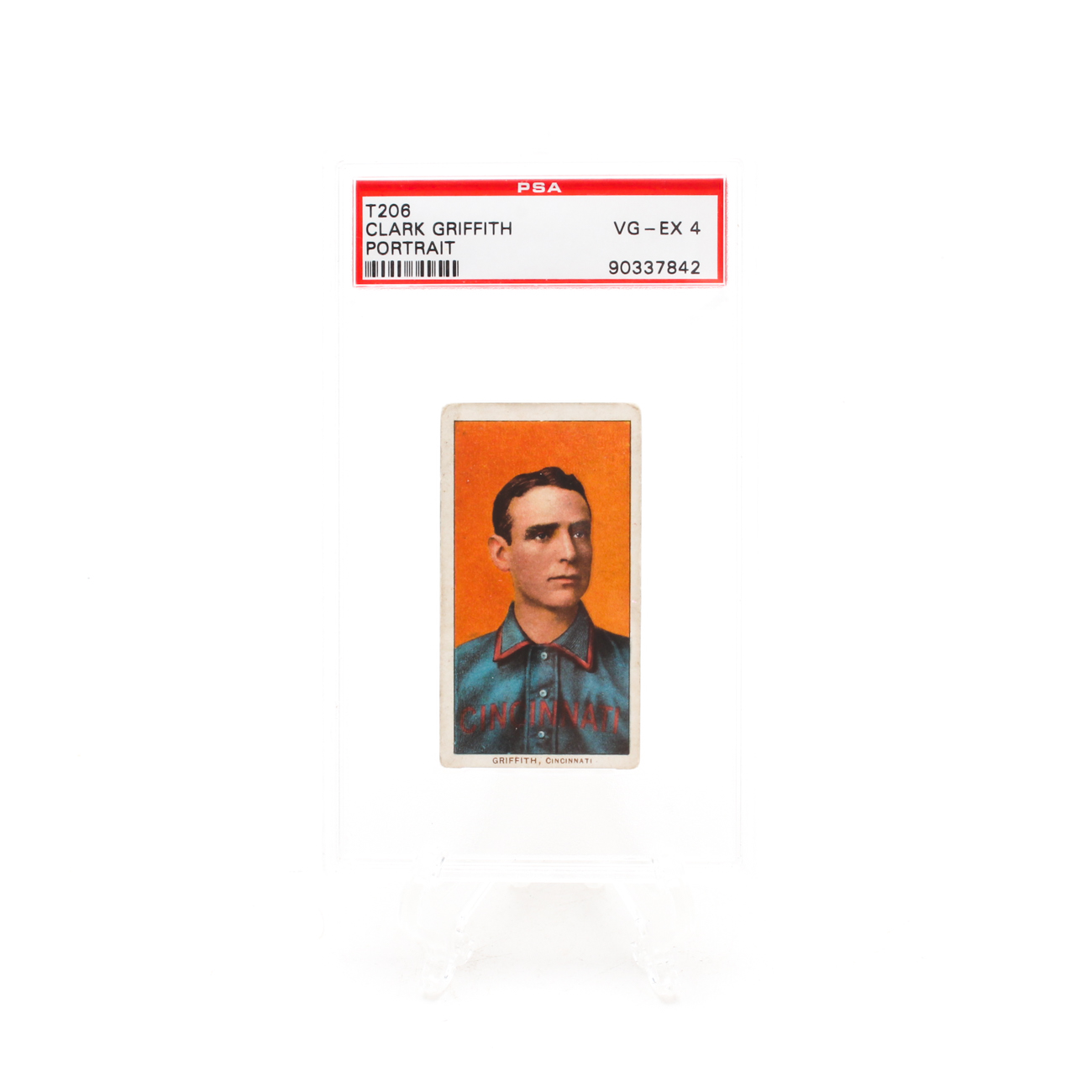 1909 T206 Clark Griffith PSA Graded Reds "Piedmont" Tobacco Card