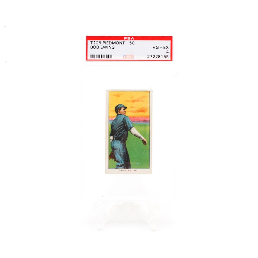 Early 1900s T206 Bob Ewing Reds PSA Graded Baseball Card
