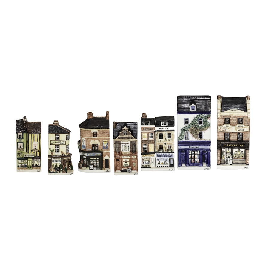 Hazle Ceramics "A Nation of Shopkeepers" British Miniature Storefronts