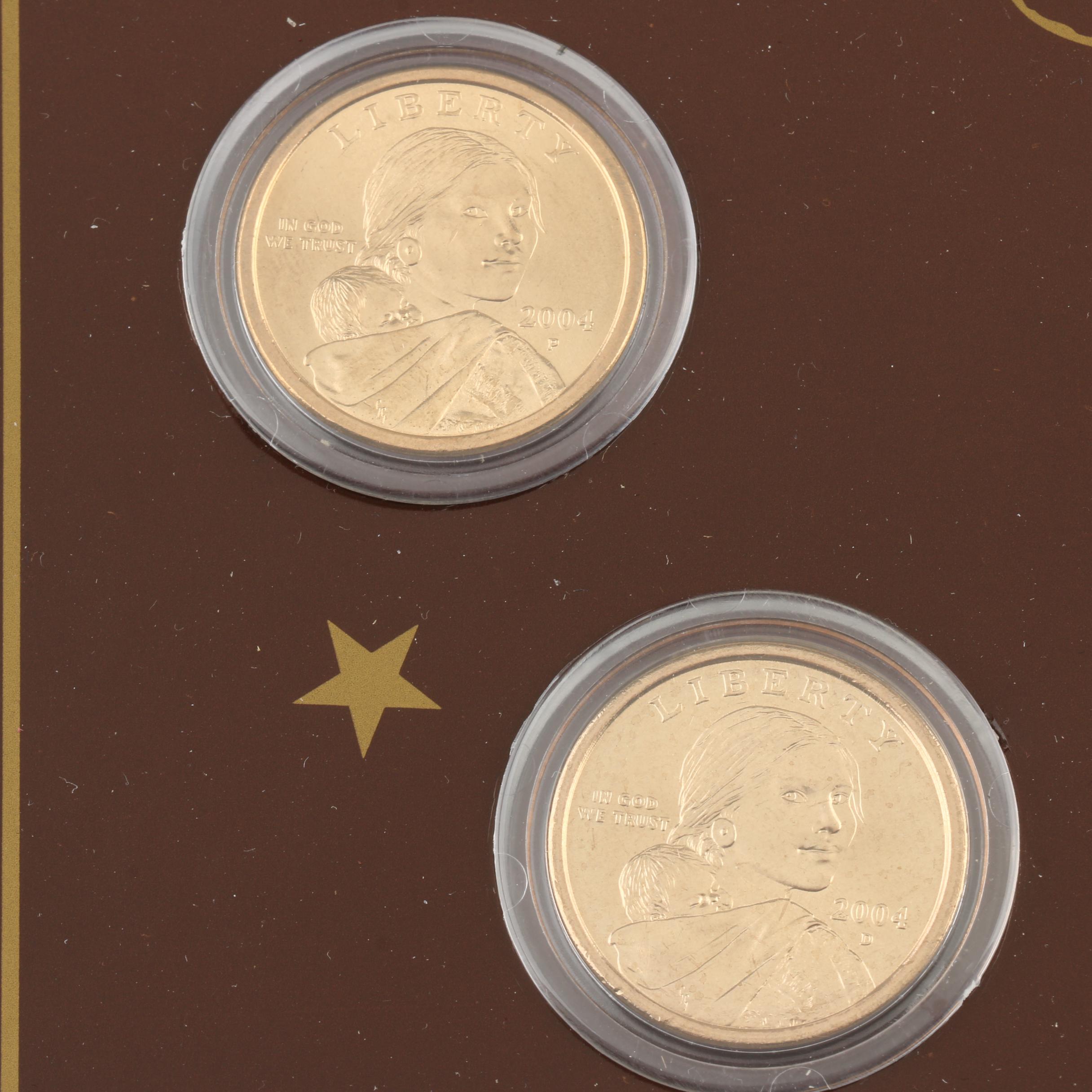 "Sacagawea Golden Dollar Collection" Coin Set