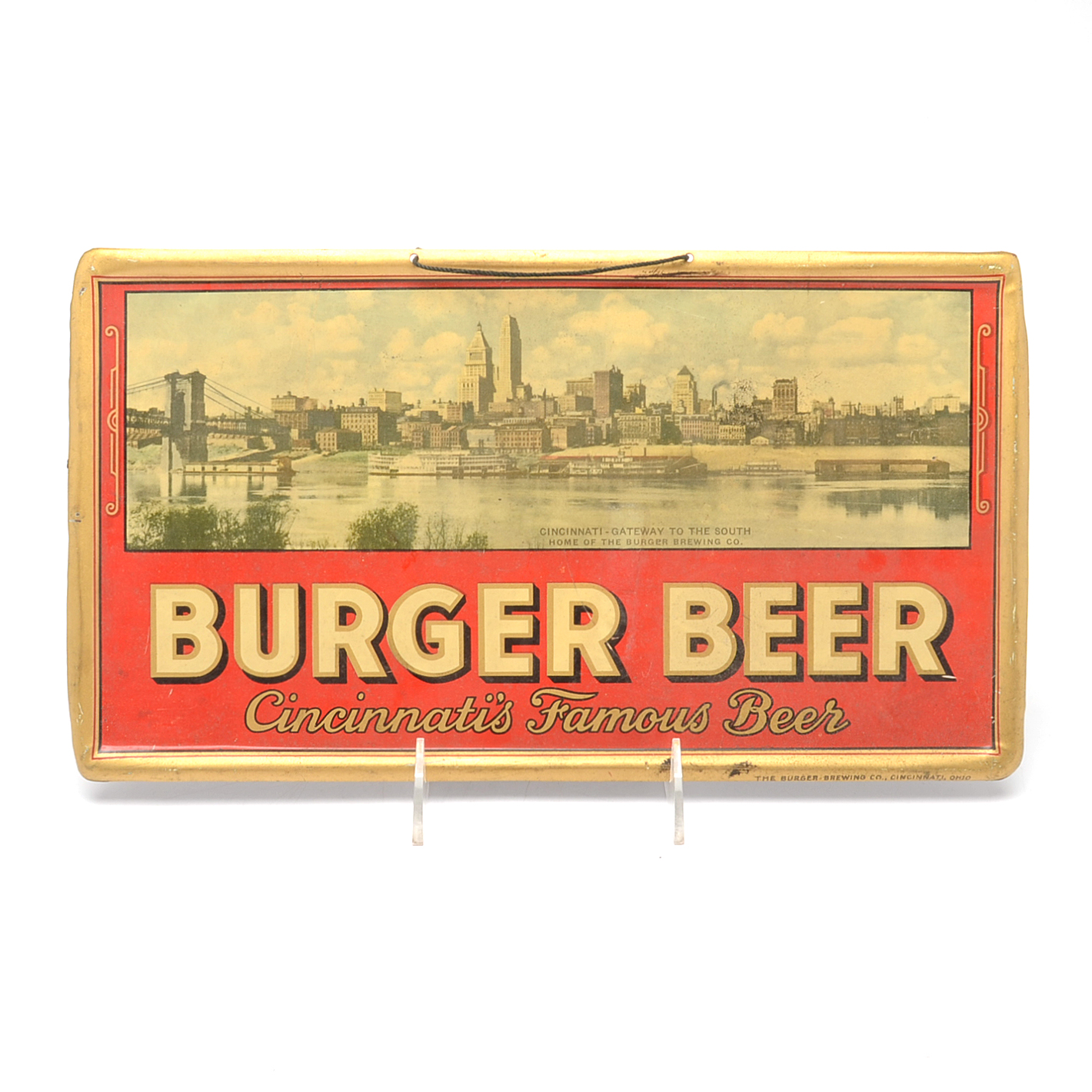 1940s Burger Beer Cincinnati Skyline Sign