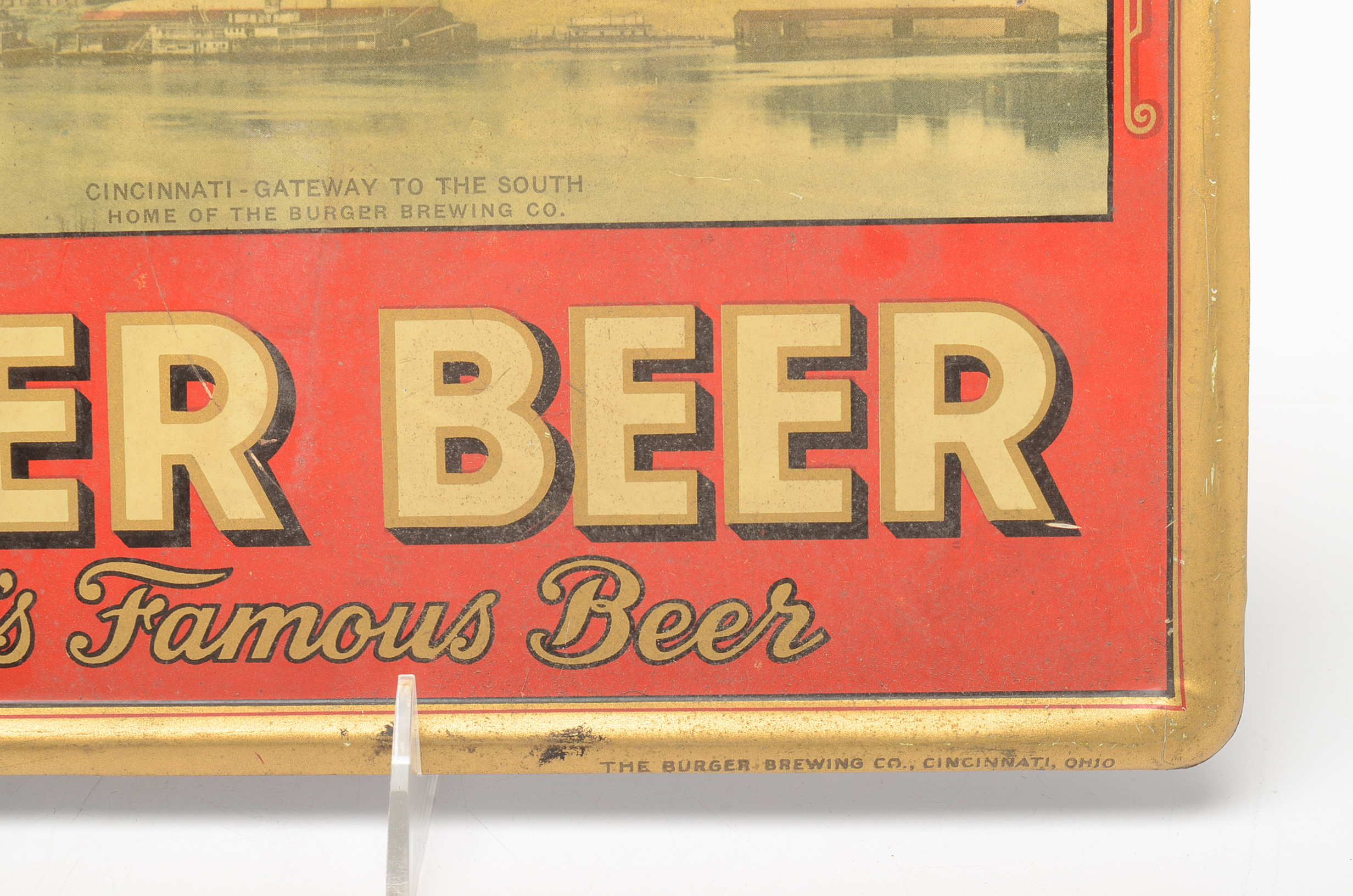 1940s Burger Beer Cincinnati Skyline Sign