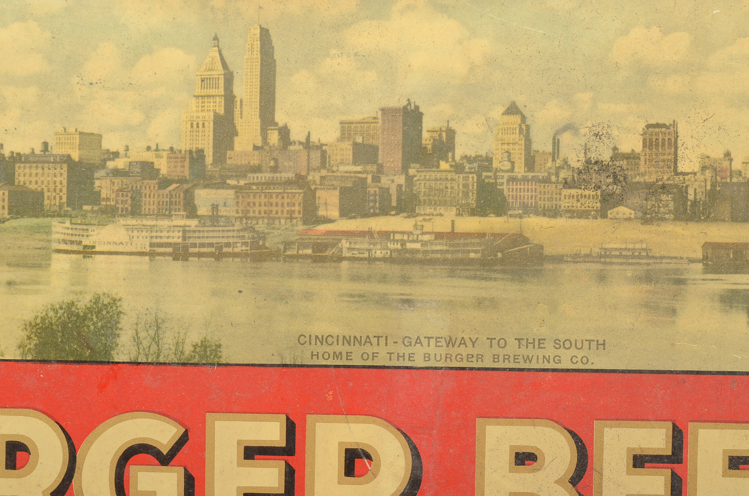 1940s Burger Beer Cincinnati Skyline Sign