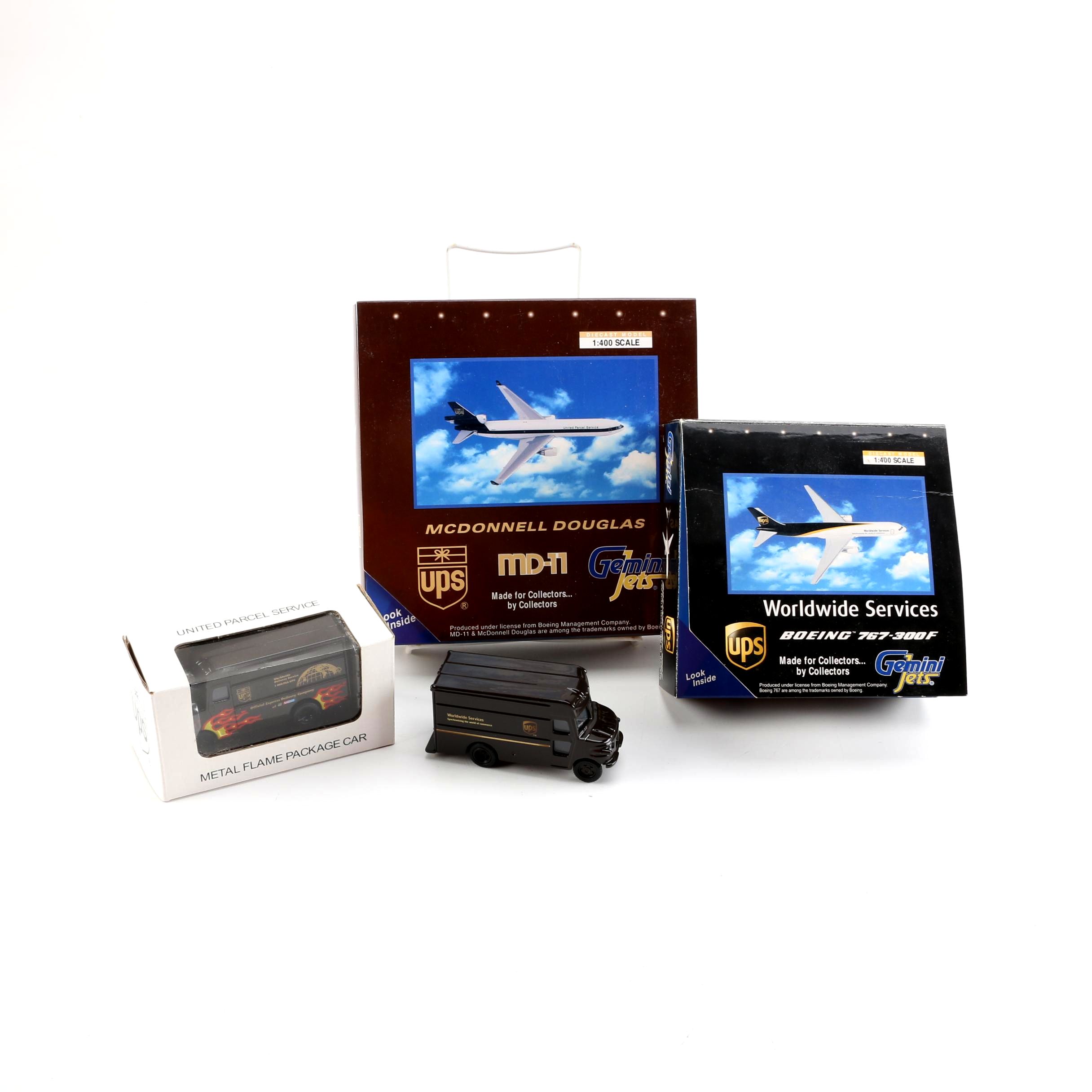 UPS Replica Airplanes and Vehicles