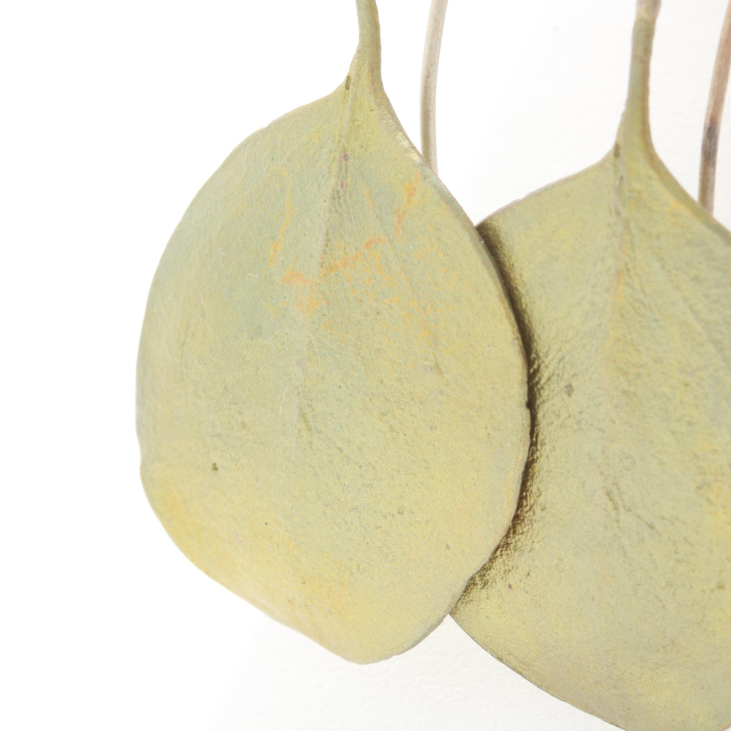 Sterling Silver Artisanal Foliate Earrings