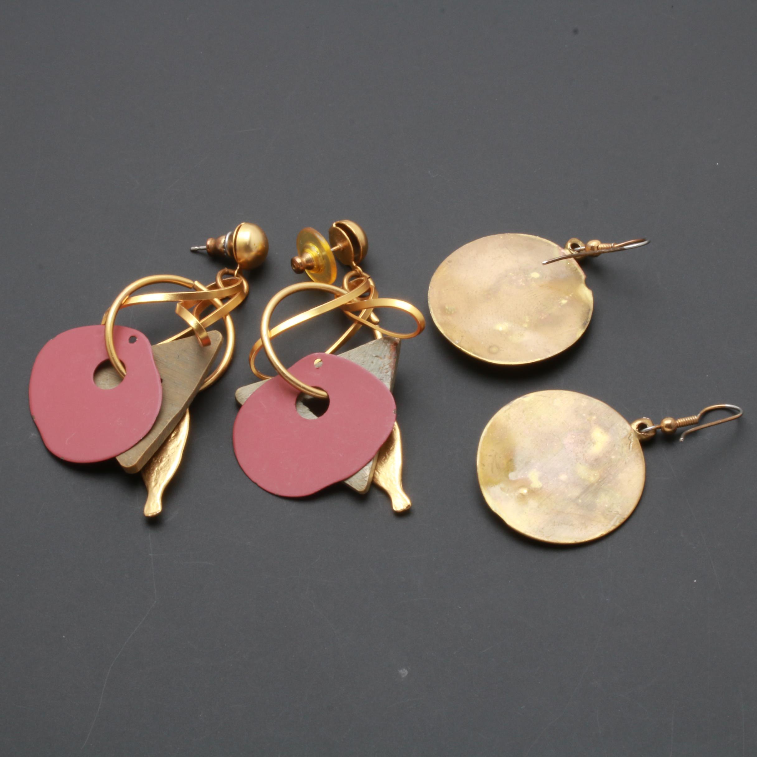 Earring and Brooch Assortment Featuring Pieces by Robert