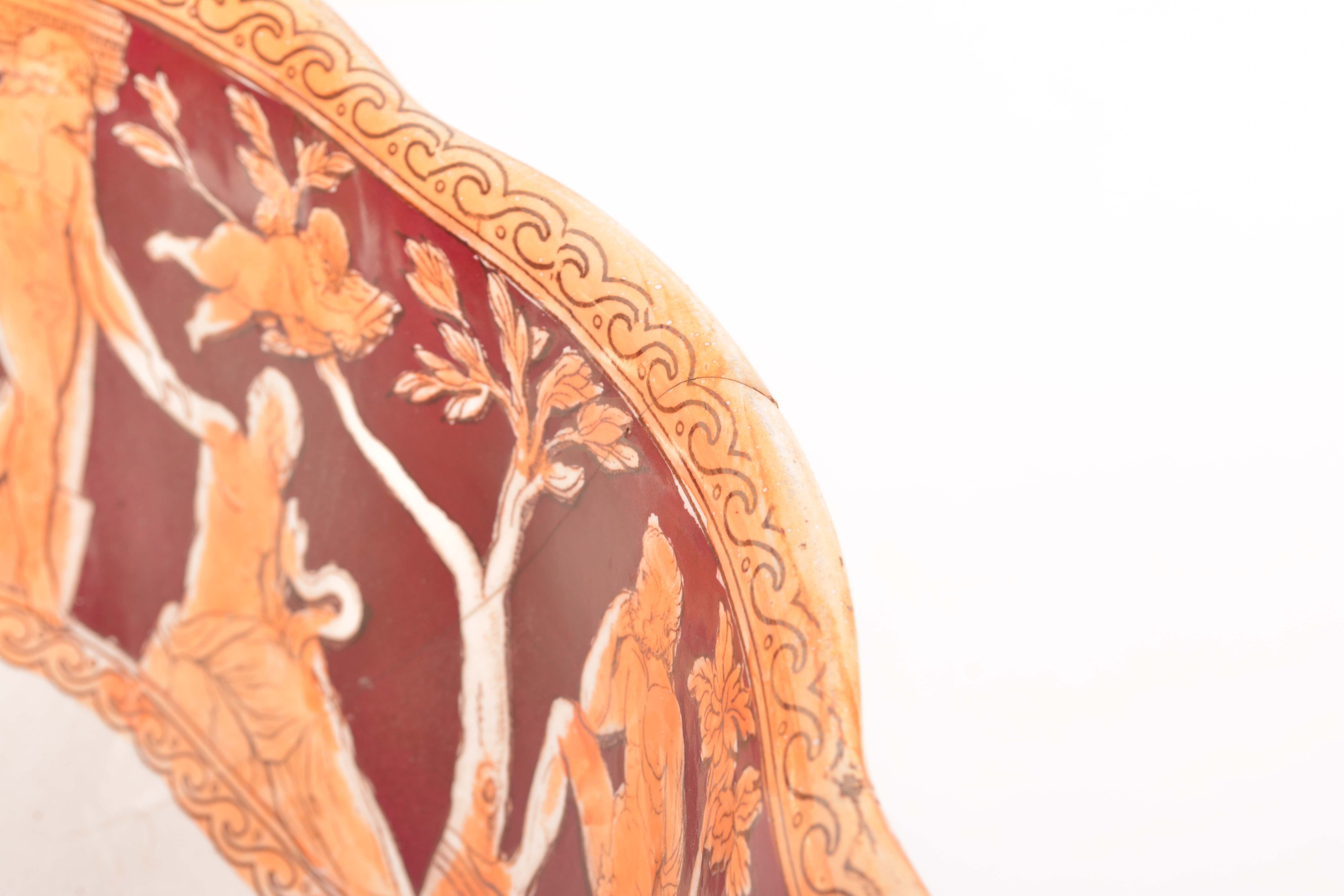 1890-95 Furnivals "Portland" Neoclassical Earthenware Punch Bowl