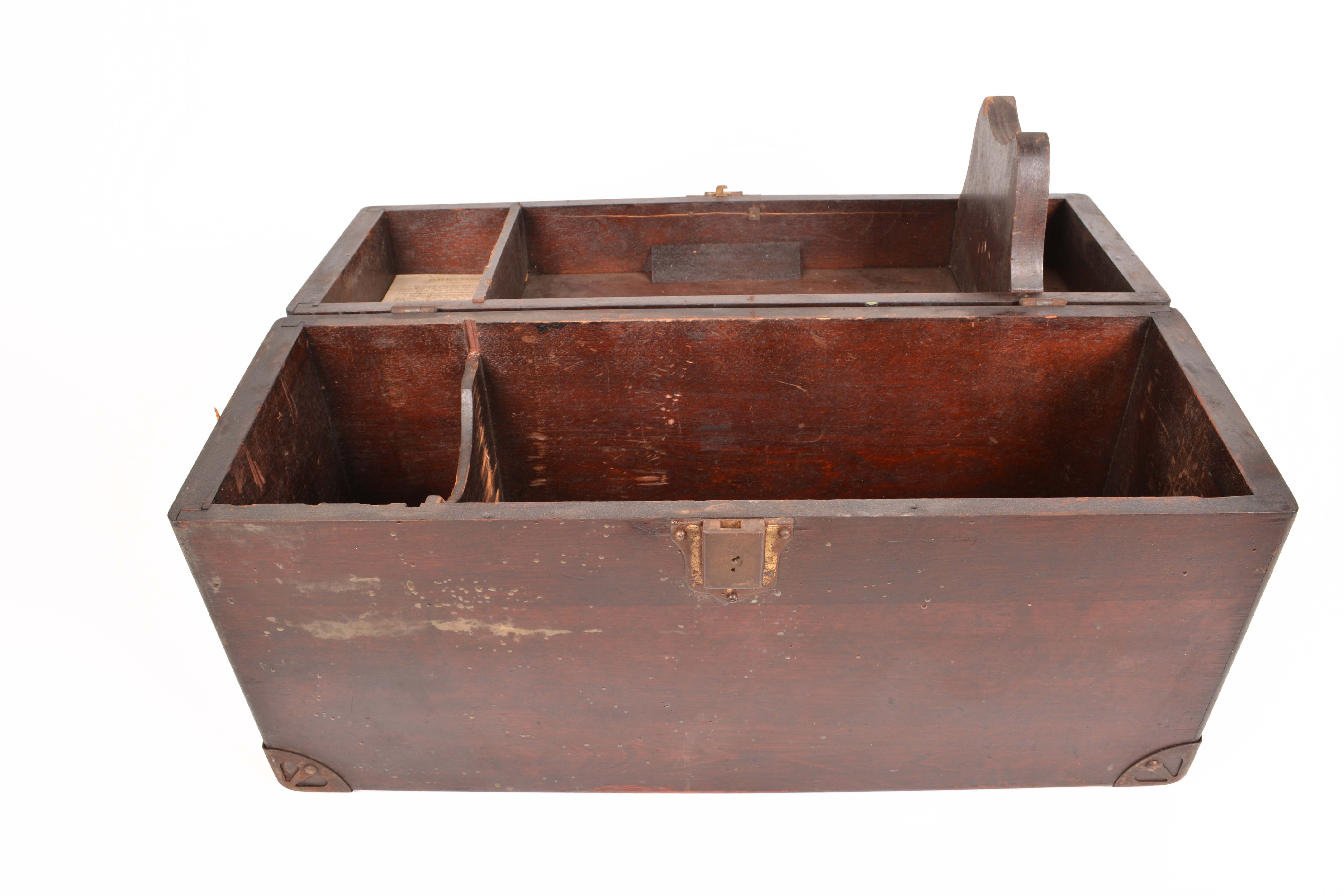 Antique Sewing Machine Chest by Wilcox & Gibbs