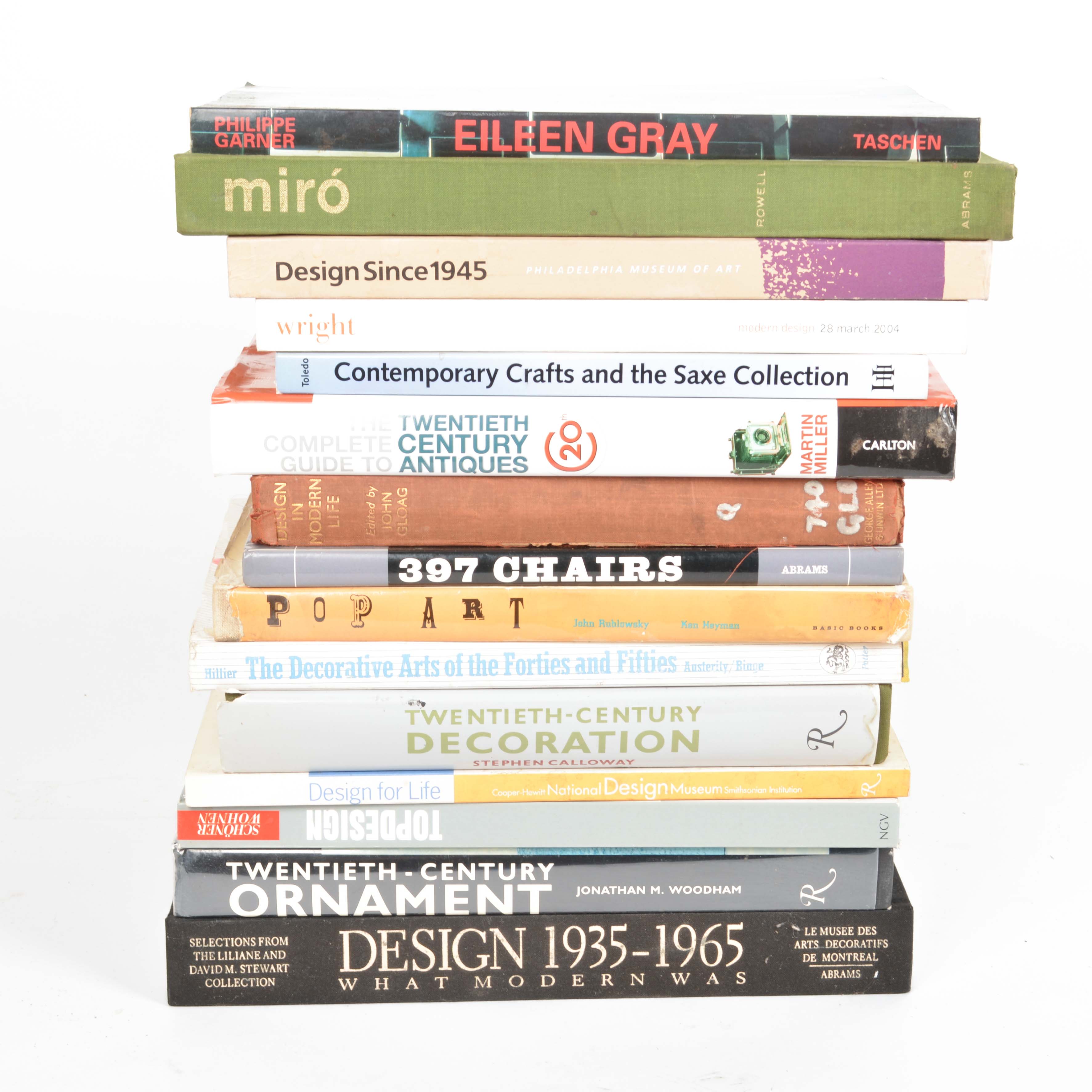 Assorted Books on Early 20th C. and Mid Century Modern Design