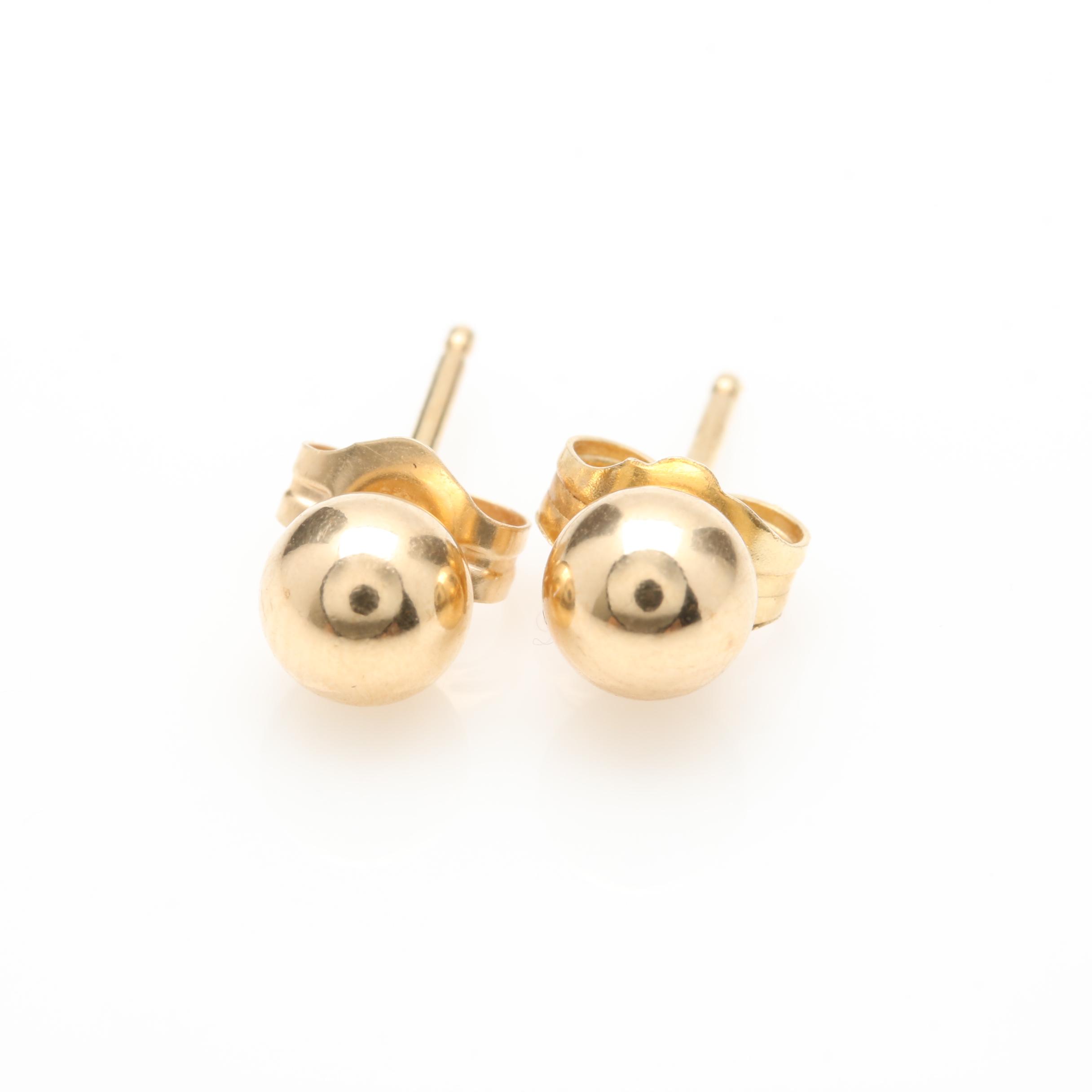 14K Yellow Gold Ring and Earring Selection