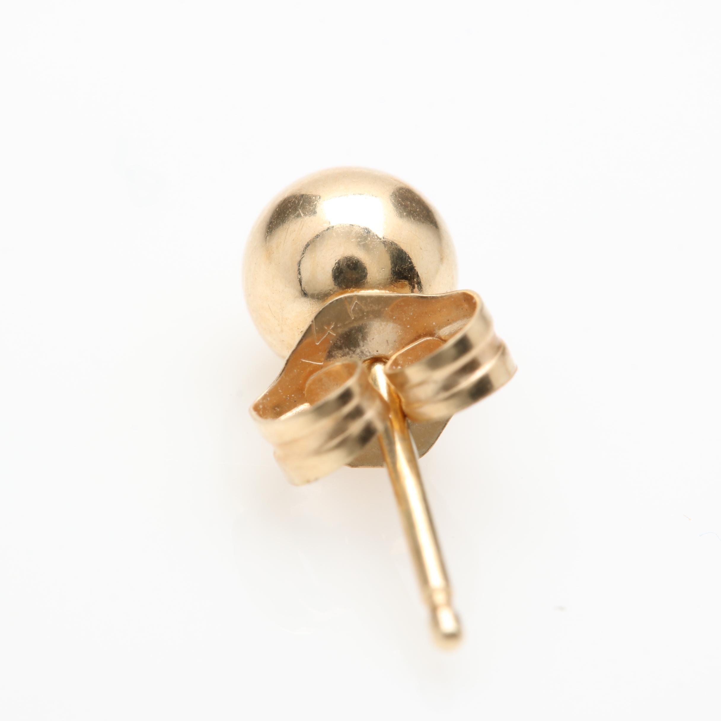 14K Yellow Gold Ring and Earring Selection