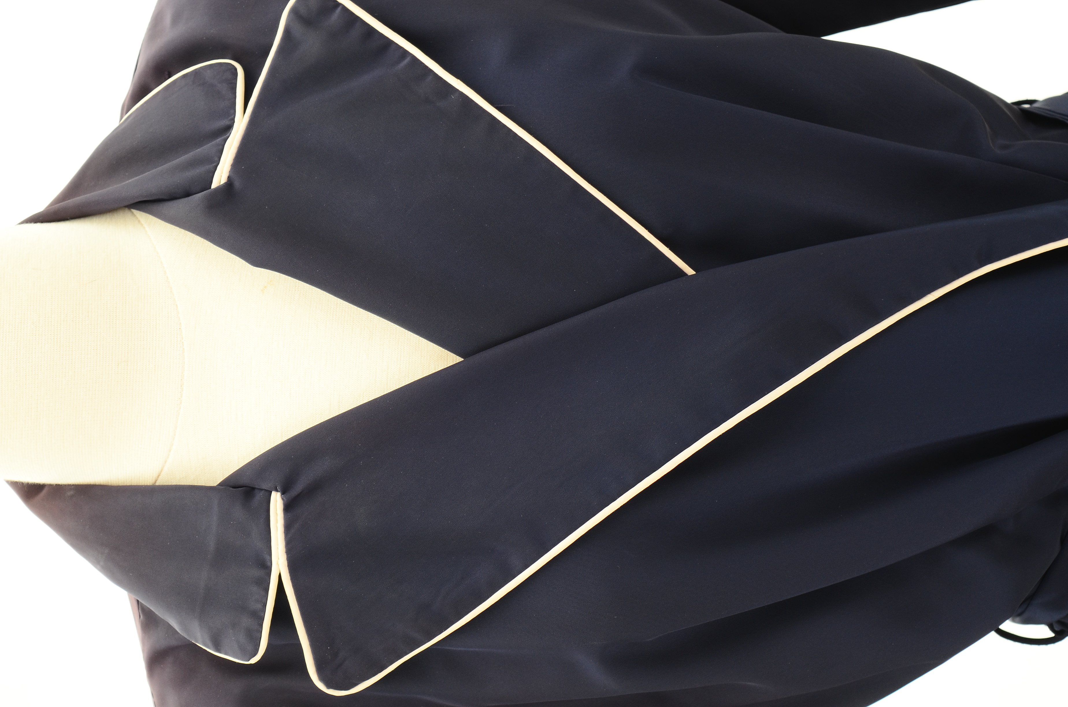 Vintage Embroidered Navy Robe