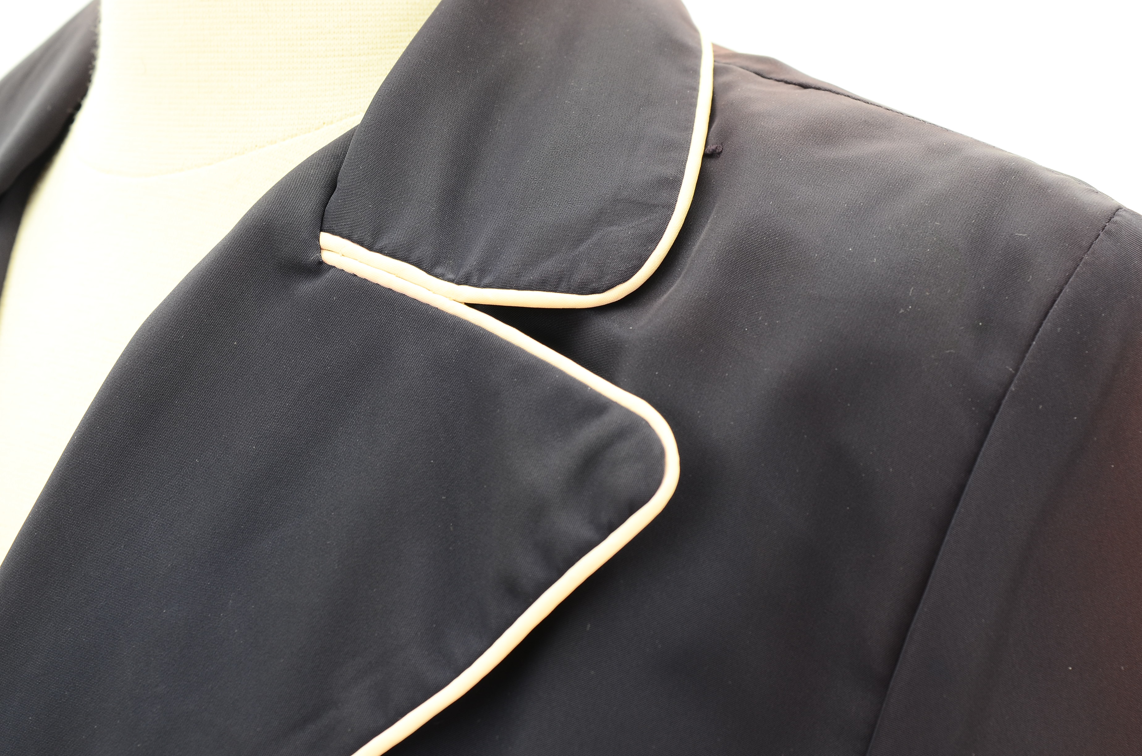 Vintage Embroidered Navy Robe