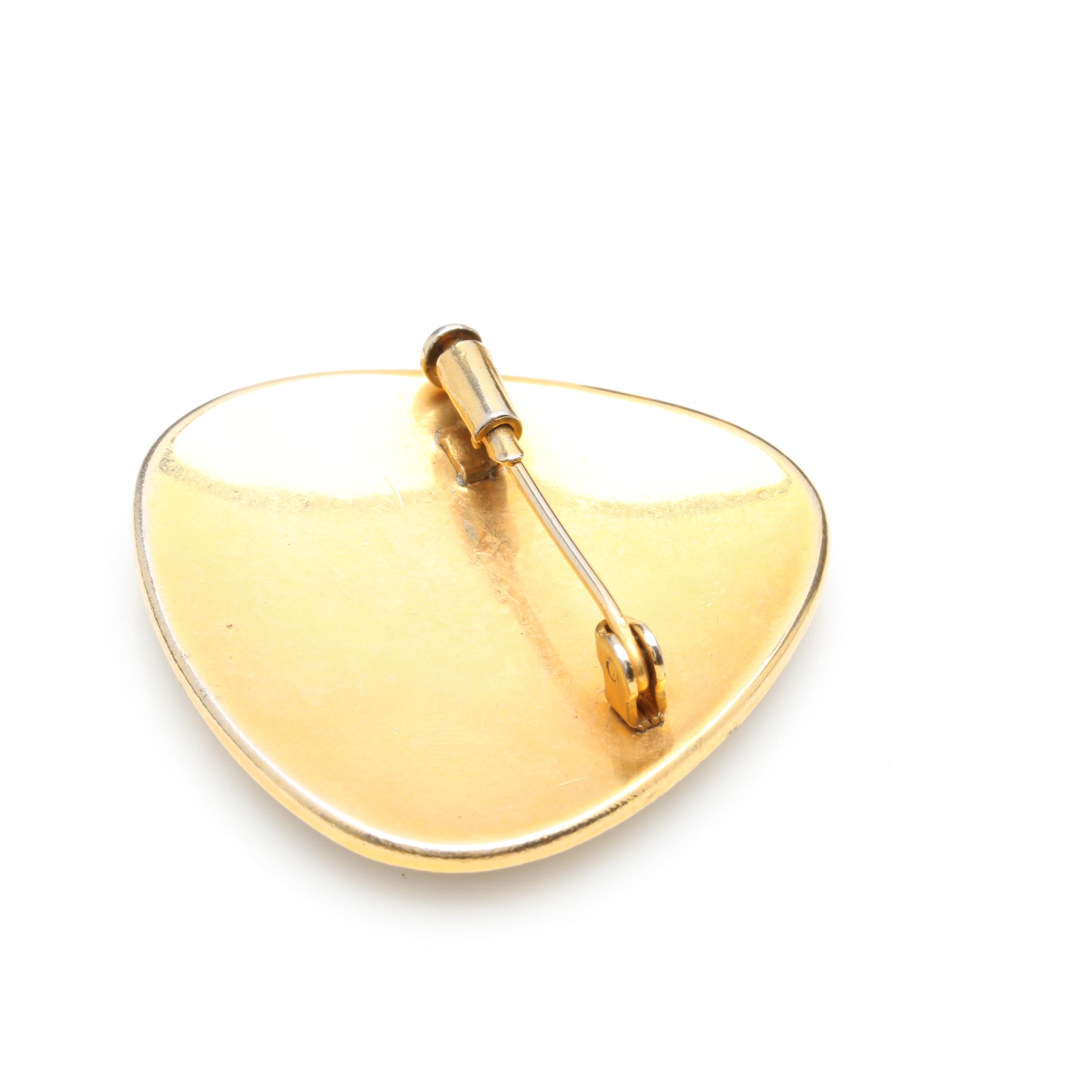 Vintage Gold Tone Jewelry Featuring Damascene Enamel