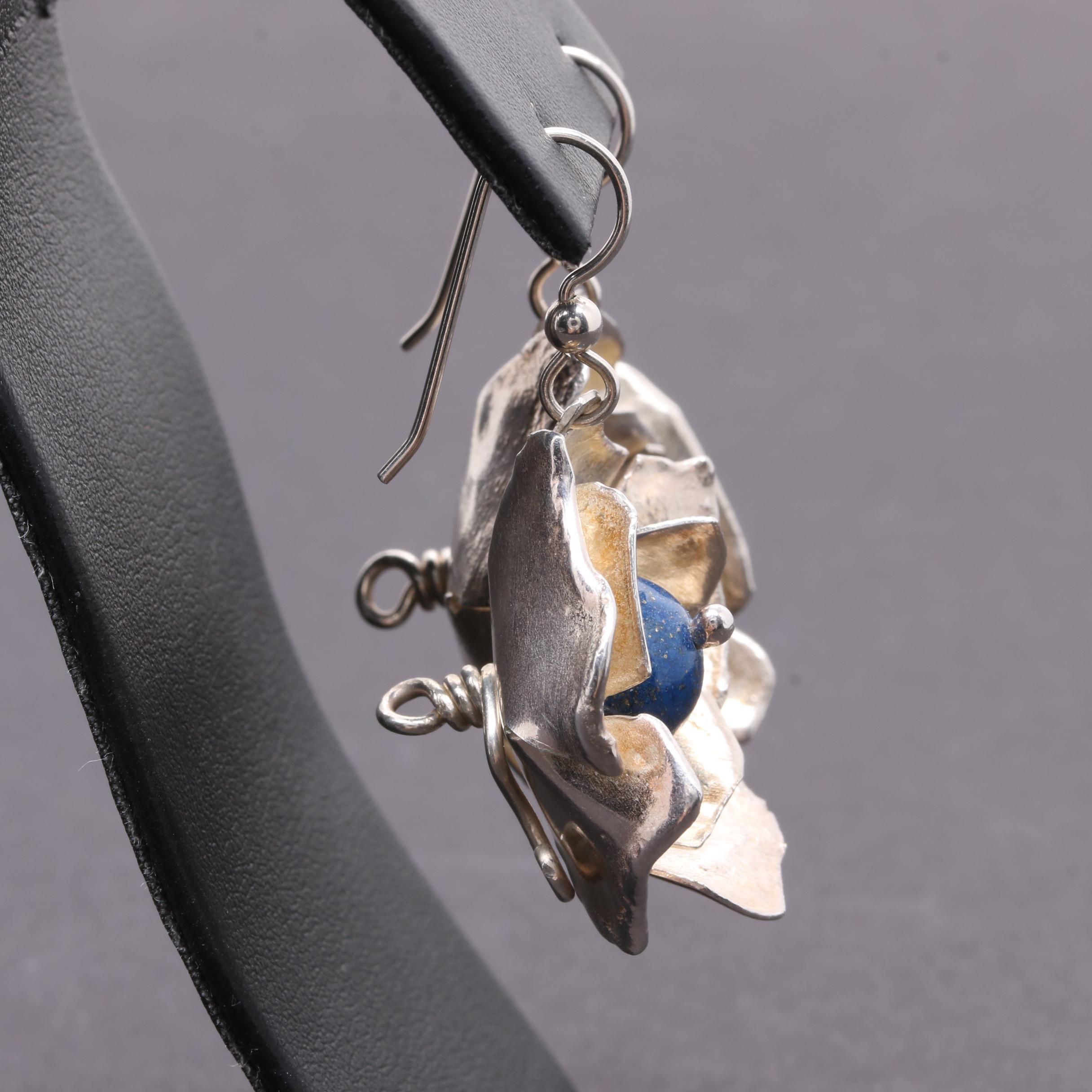 Sterling Silver Gemstone Jewelry Assortment Including Agate