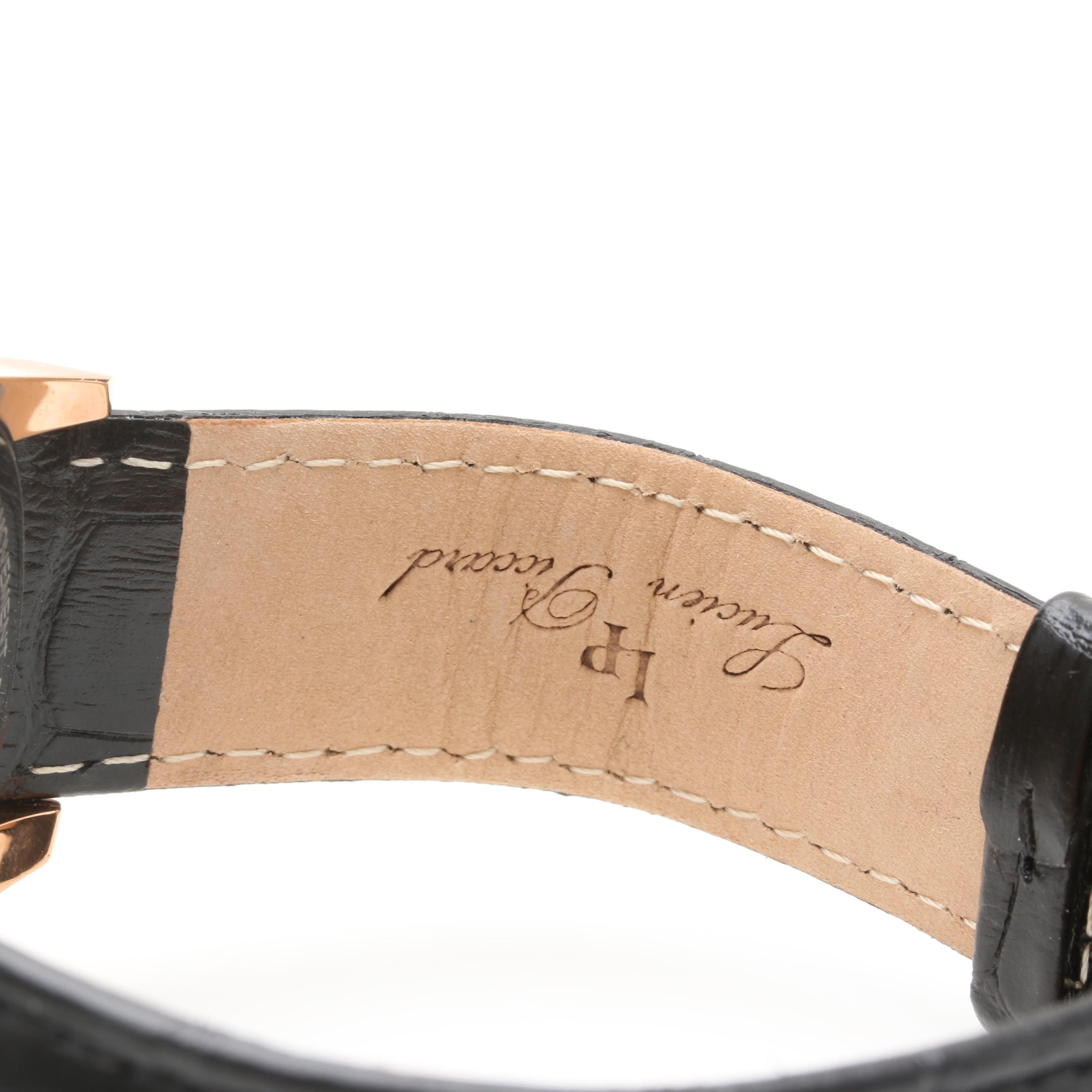 Lucien Piccard Stainless Steel and Leather Analog Watch