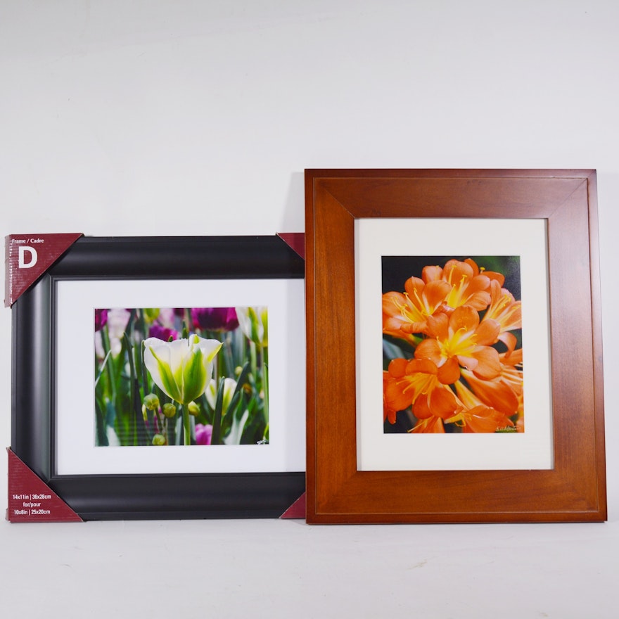 Poppies Photograph and Clivia Photograph After S.H. Martin