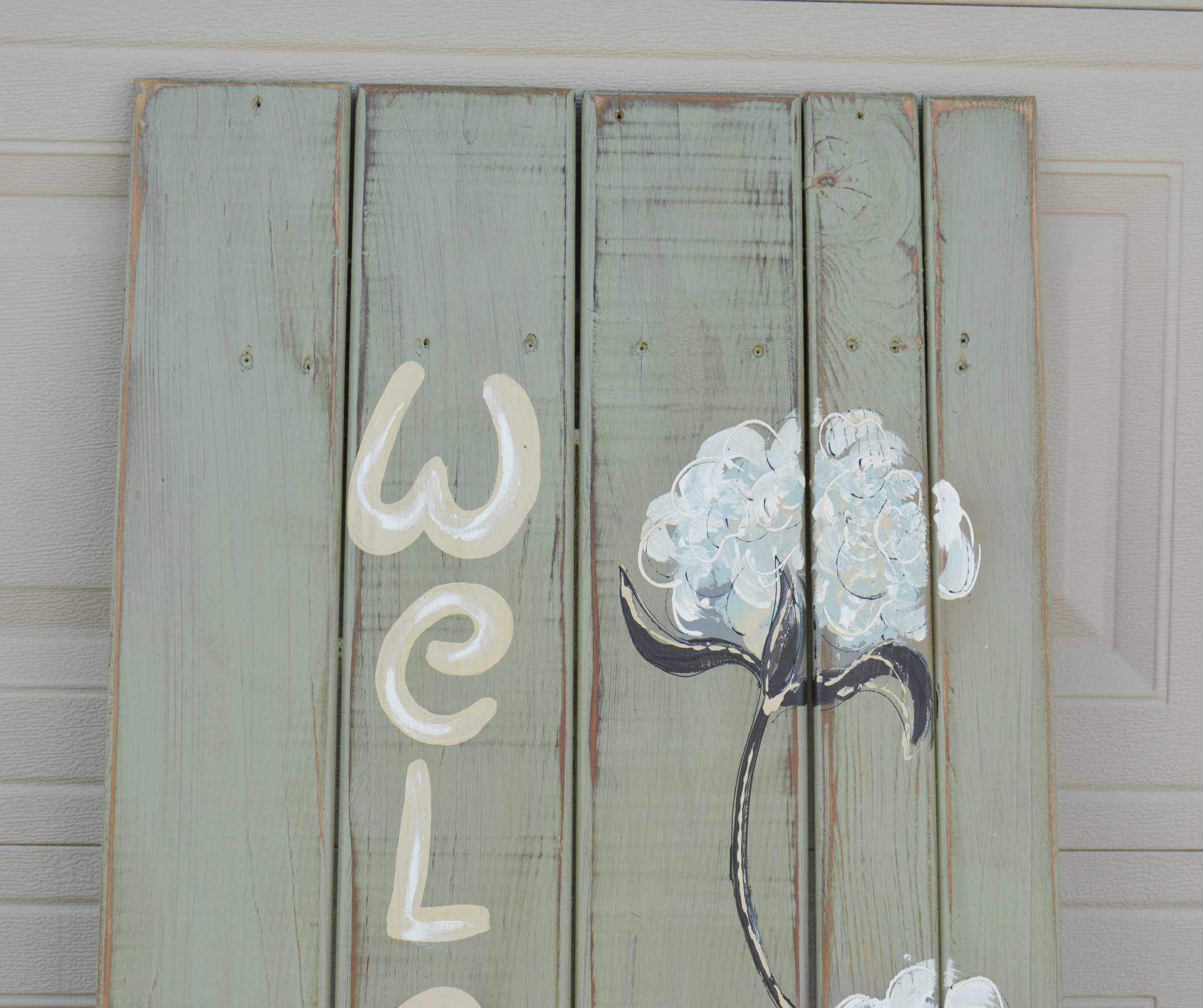 Painted Welcome Sign