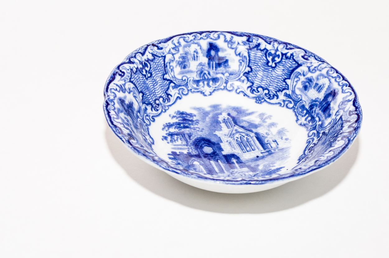 Vintage George Jones & Sons "Abbey 1790" English Flow Blue Dinnerware