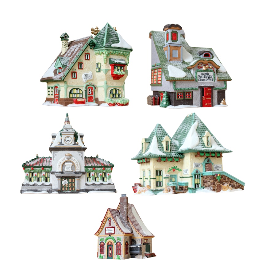 Five Department 56 "North Pole Series" Holiday Village