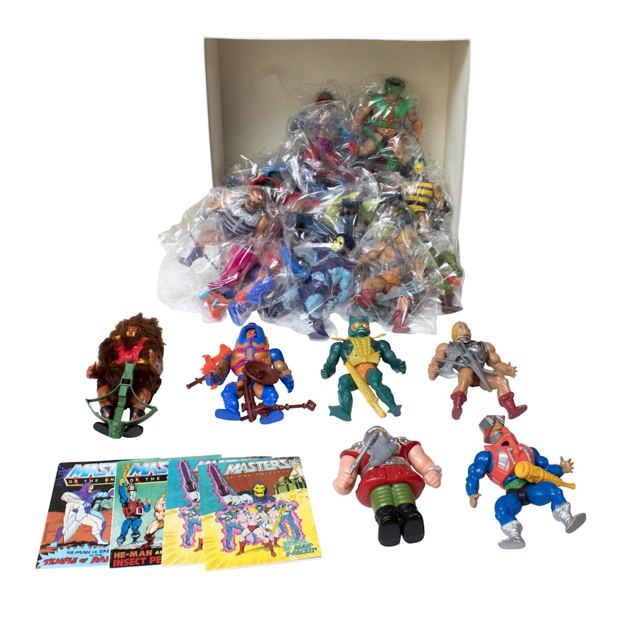 Vintage 1980s Masters of the Universe He-Man Figures and Toys