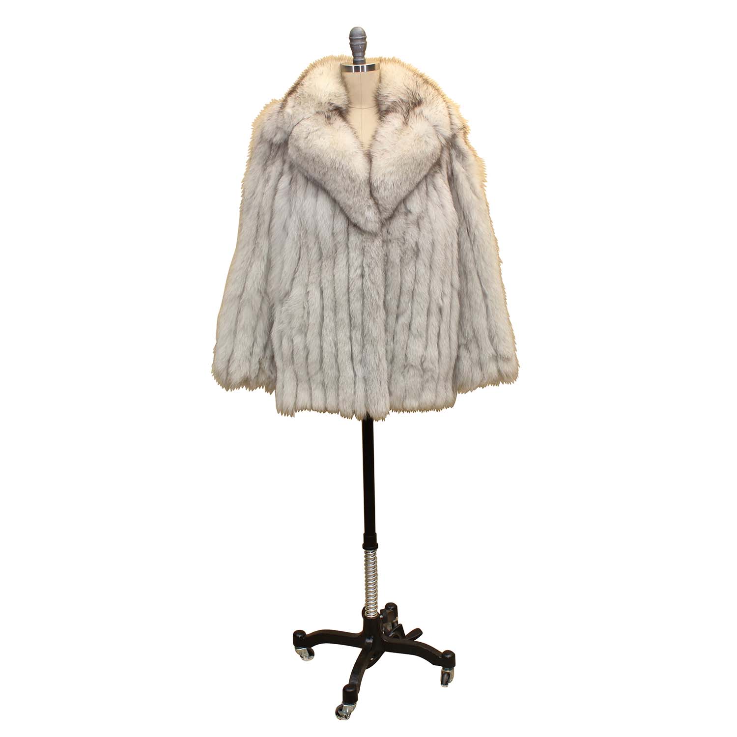 Women's Vintage Silver Fox Fur Jacket
