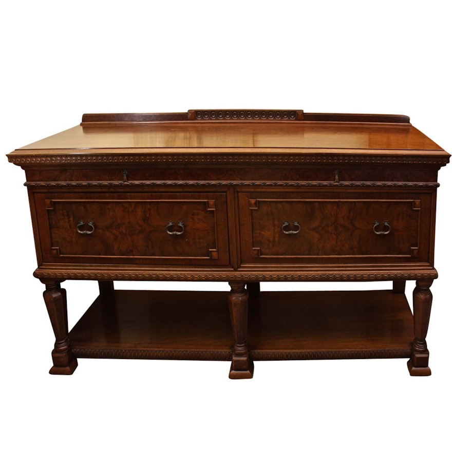 Early 20th Century English Jacobean Revival Walnut Sideboard