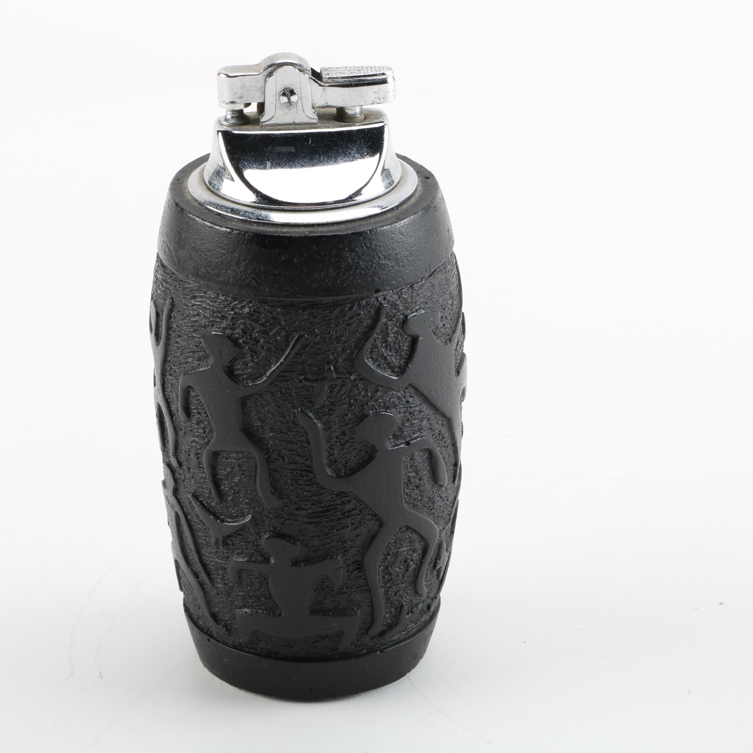 Vintage Coco Joe Lava Tiki Style Table Lighter