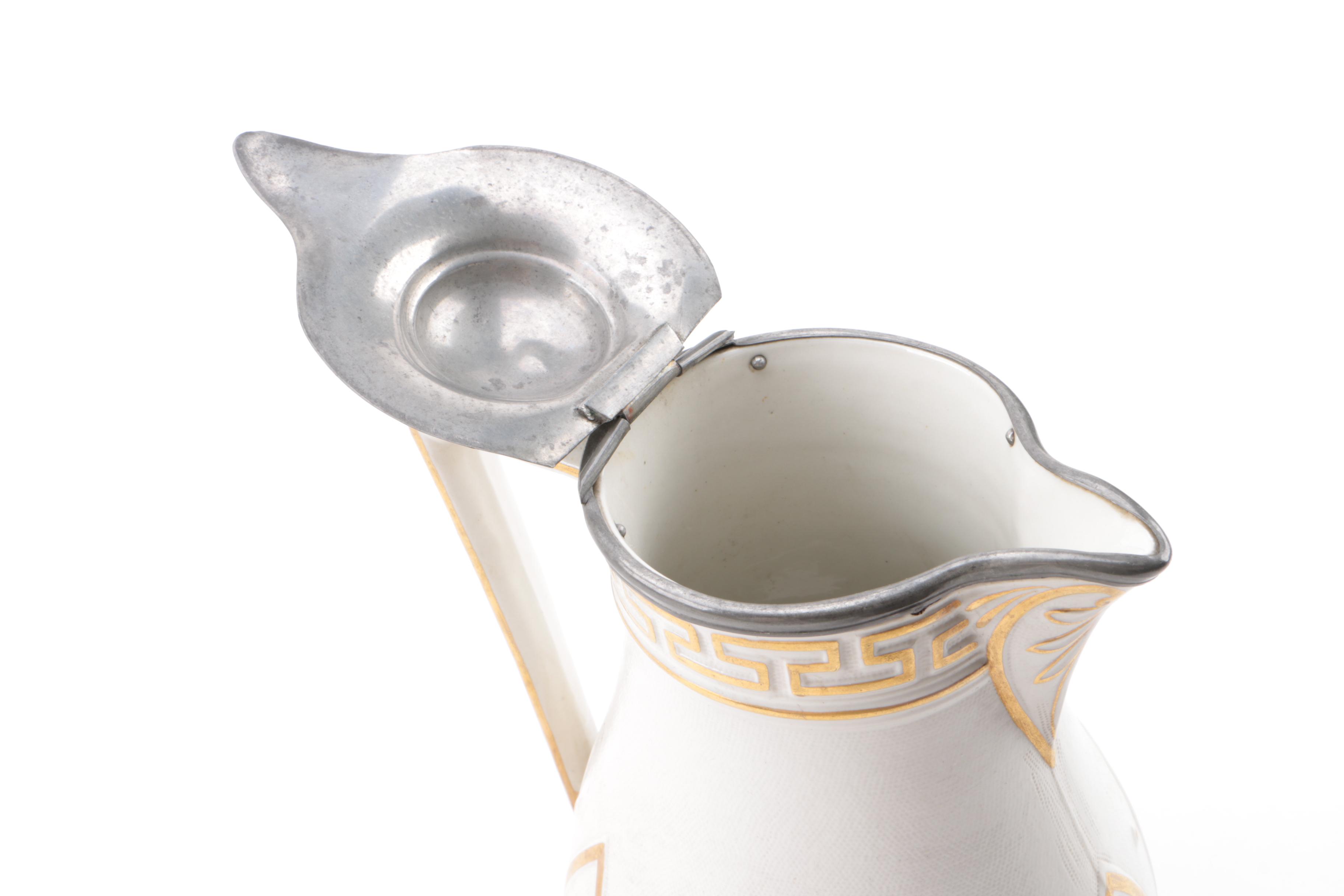 Antique William Brownfield Cobridge Pottery Pitcher