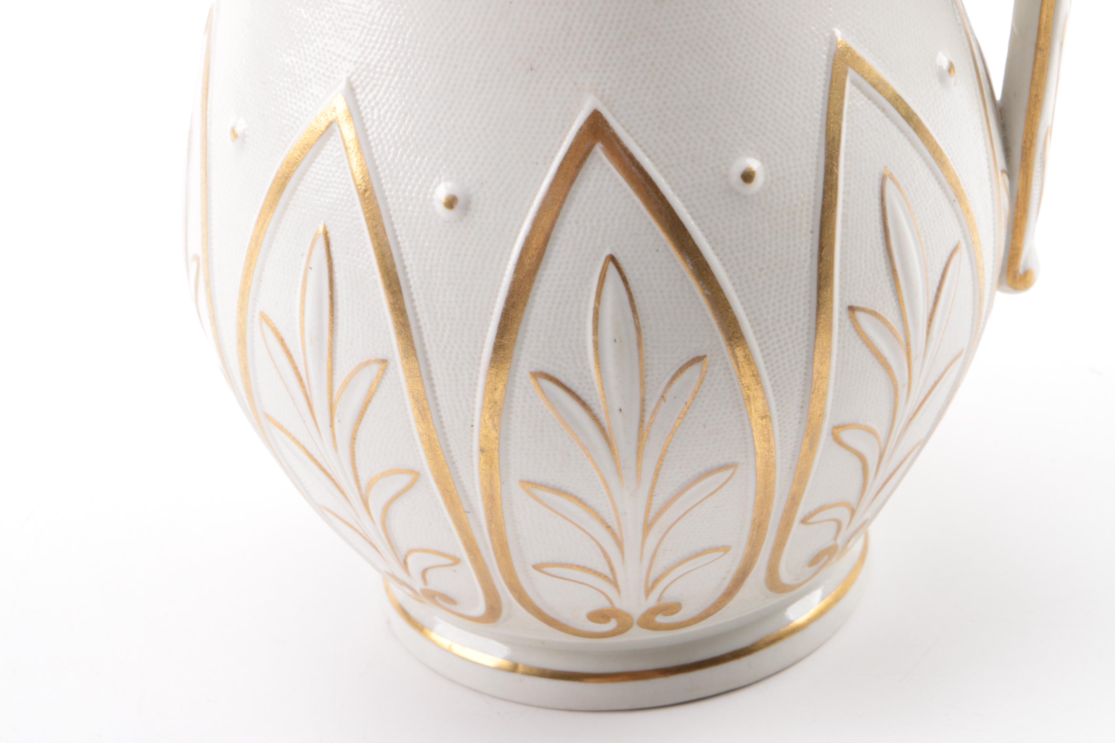 Antique William Brownfield Cobridge Pottery Pitcher