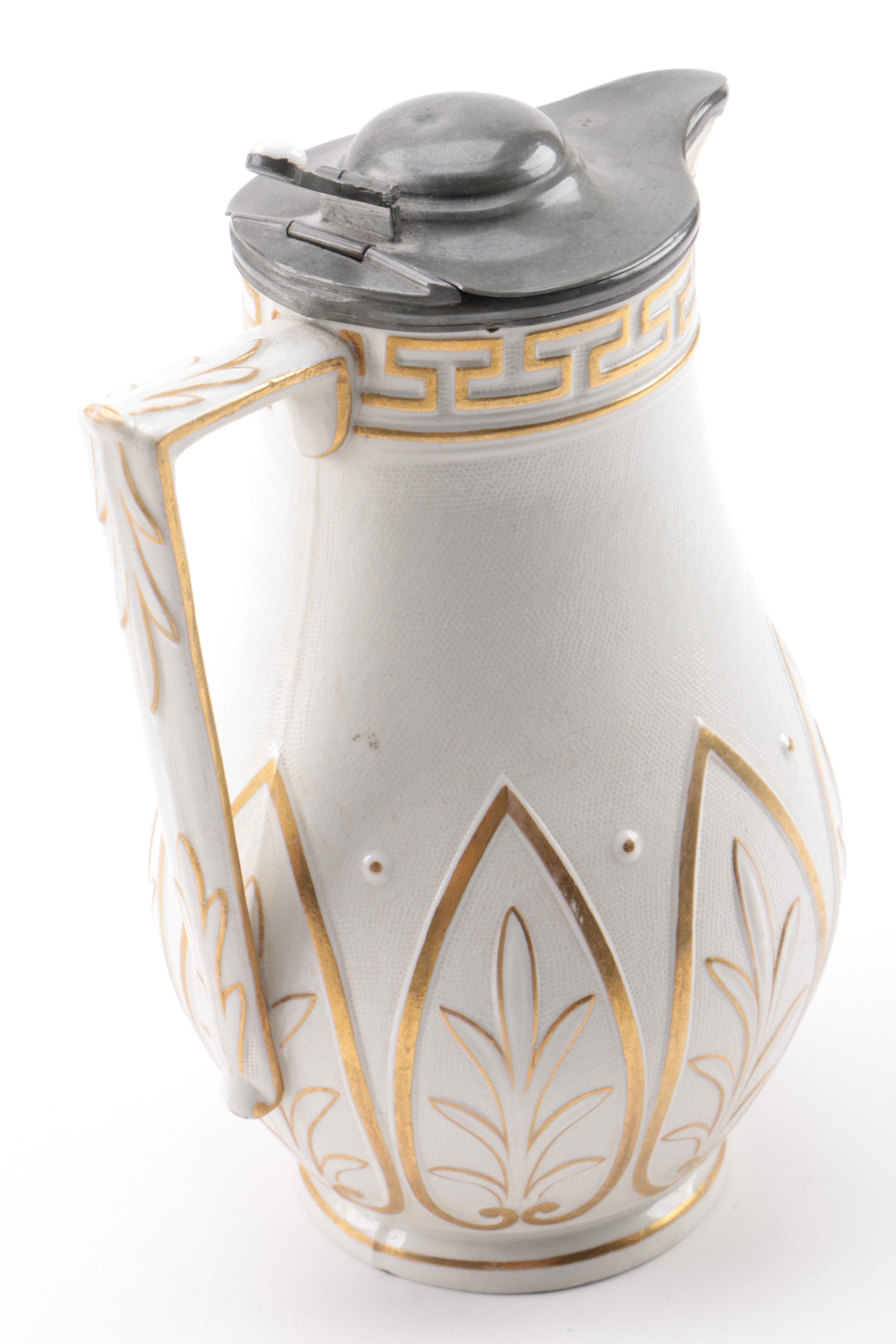 Antique William Brownfield Cobridge Pottery Pitcher