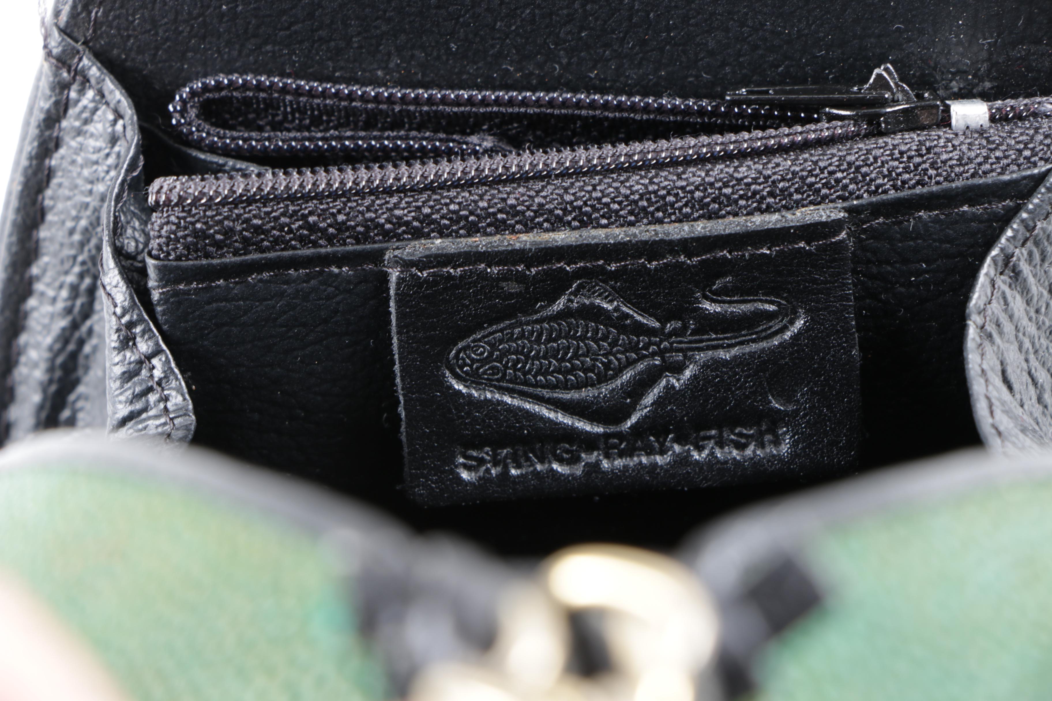 Stingray Skin Leather Triangular Box Purse