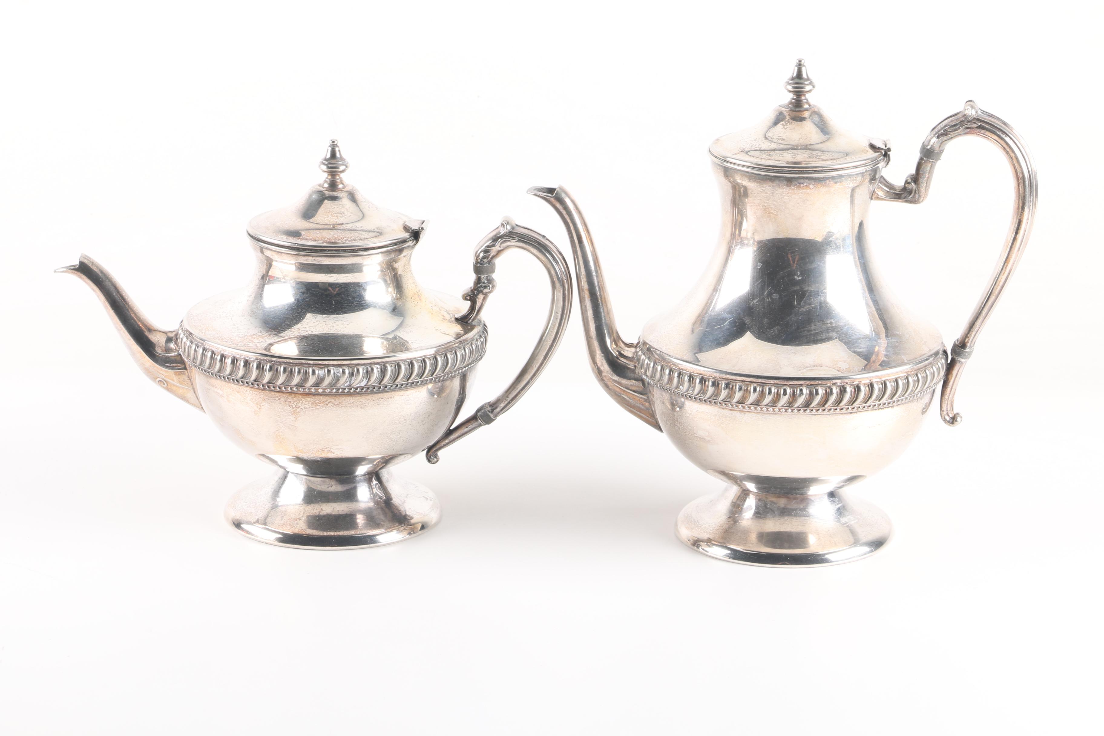 Lehman Brothers Silverware Silver-Plated Coffee and Tea Service