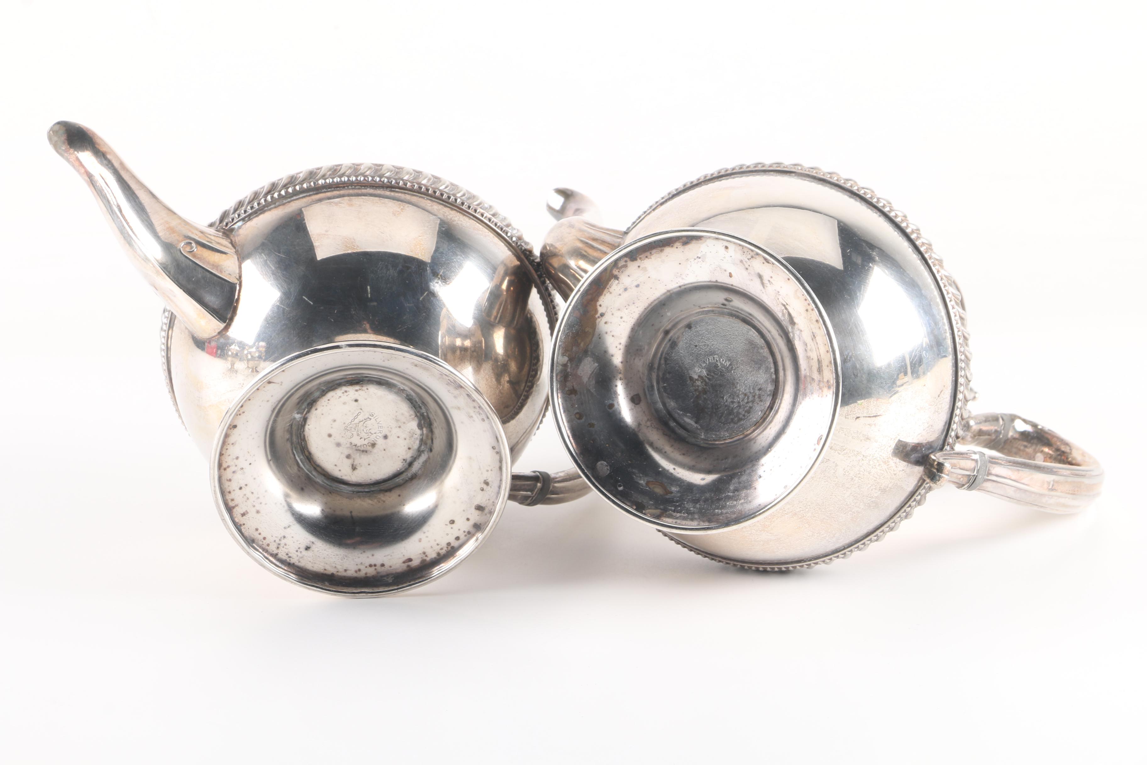 Lehman Brothers Silverware Silver-Plated Coffee and Tea Service