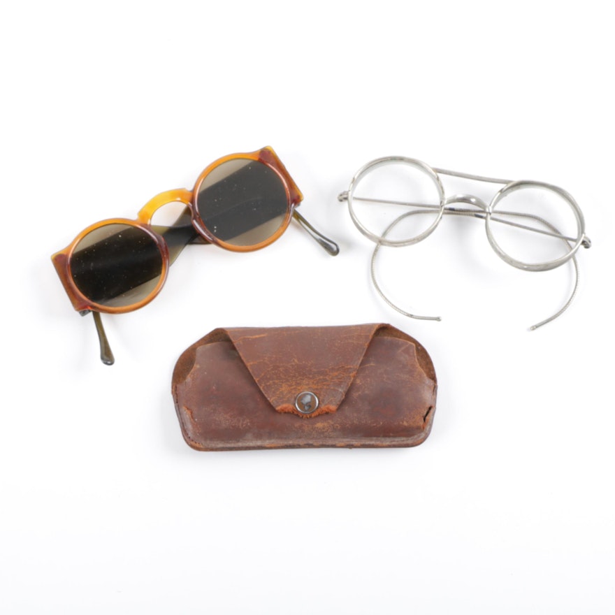 Semi-Antique Spectacles and Bakelite Sunglasses