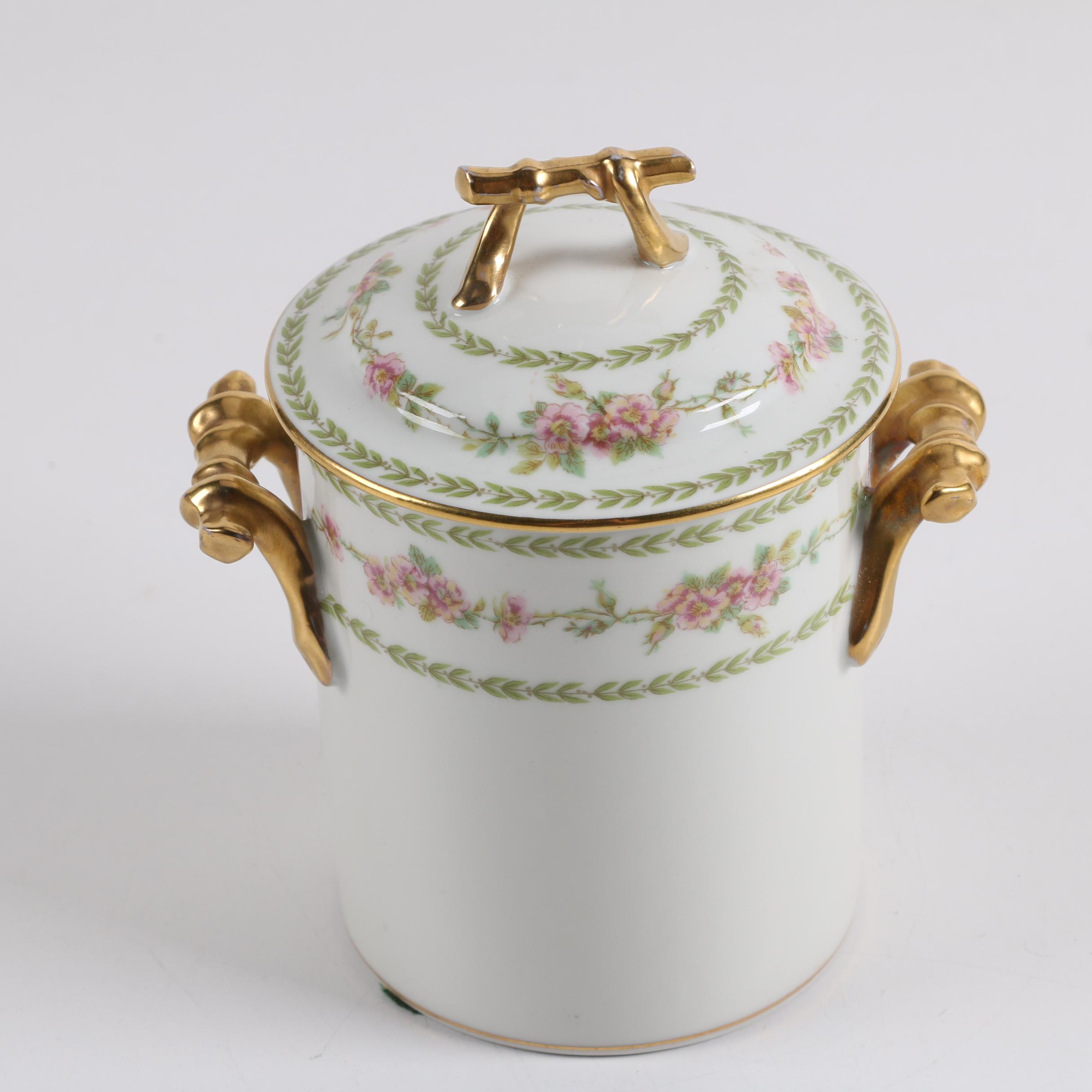 Haviland Limoges Covered Cache Pot And Trinket Box