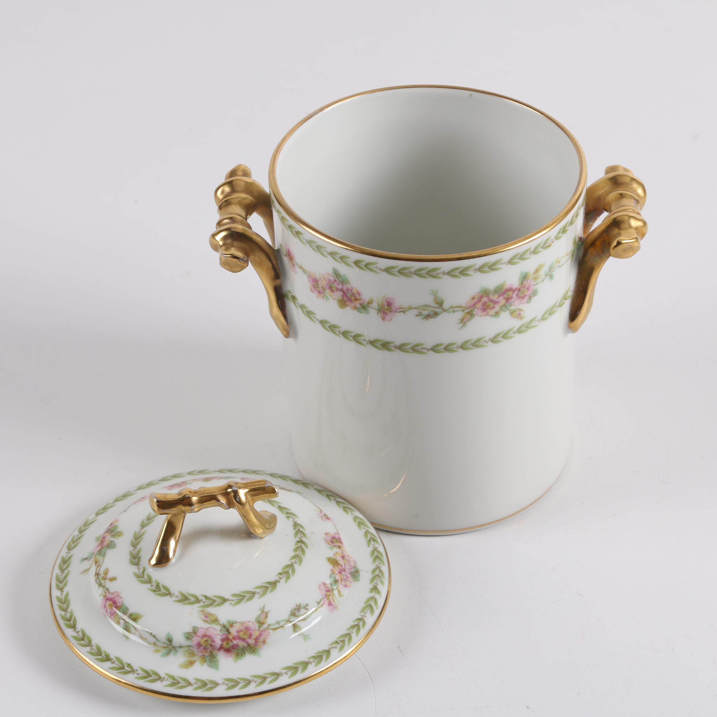 Haviland Limoges Covered Cache Pot And Trinket Box