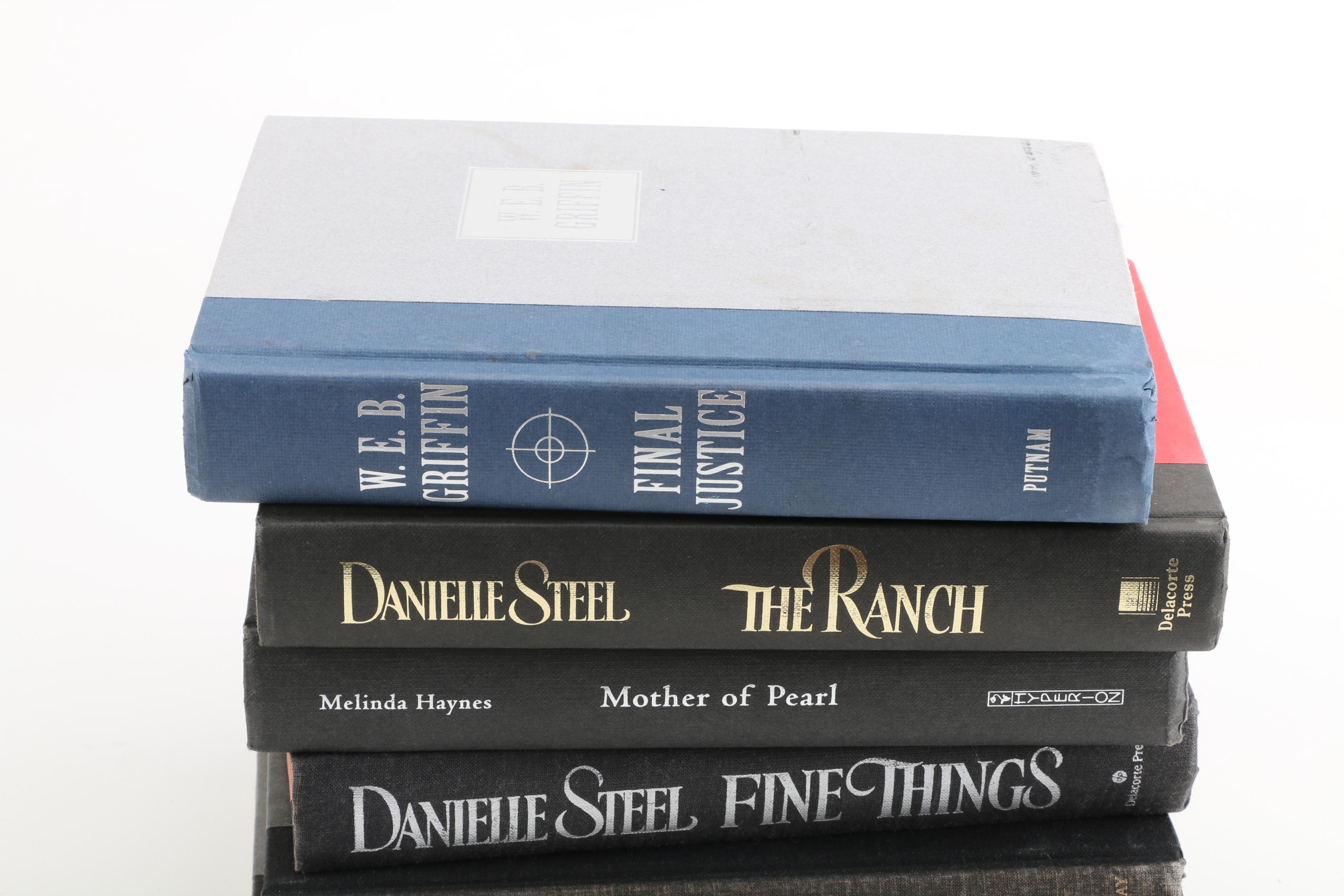 Modern Fiction Books Including First Editions by John Grisham and Danielle Steel