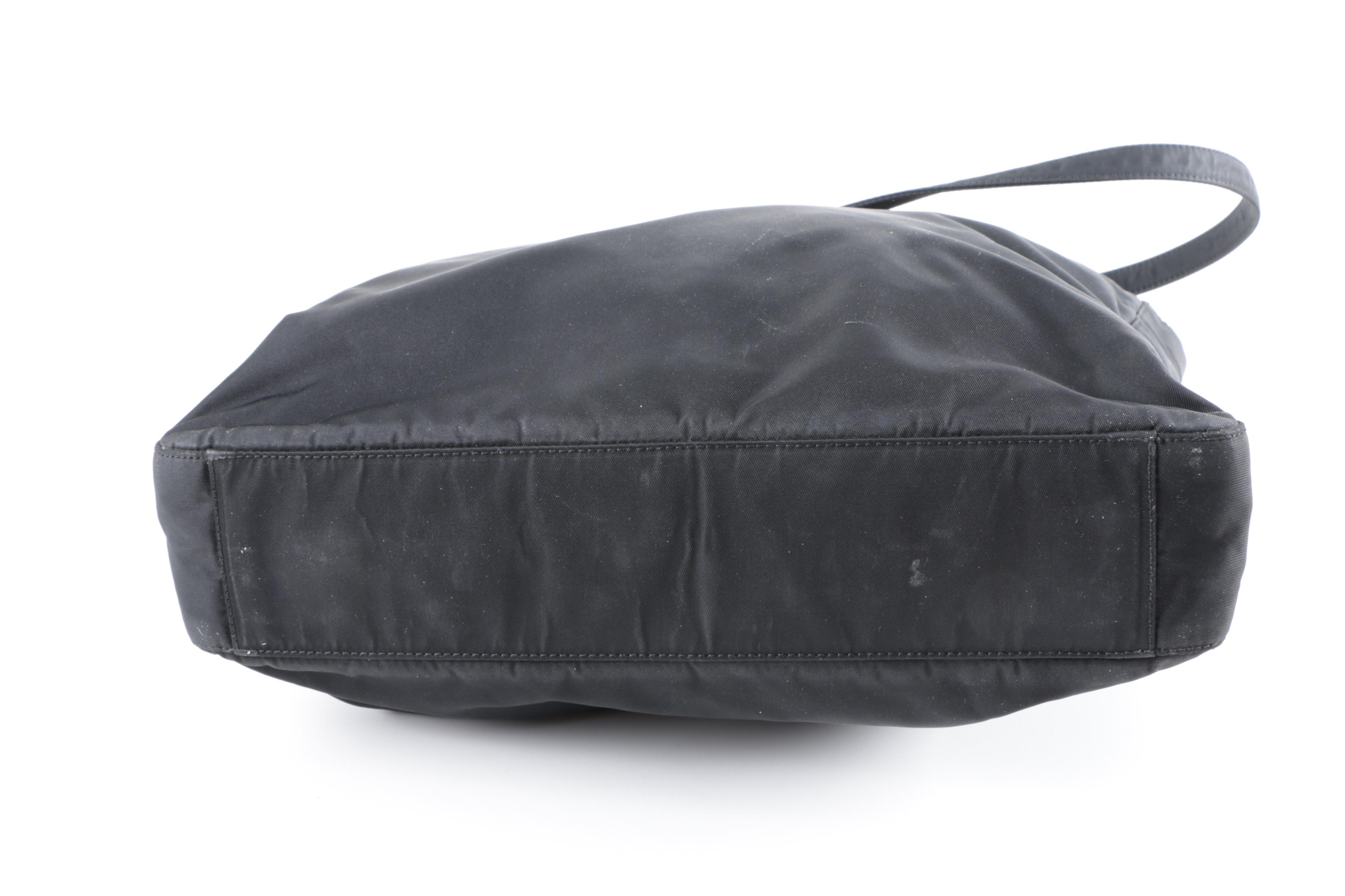 Prada Black Nylon Tote Bag