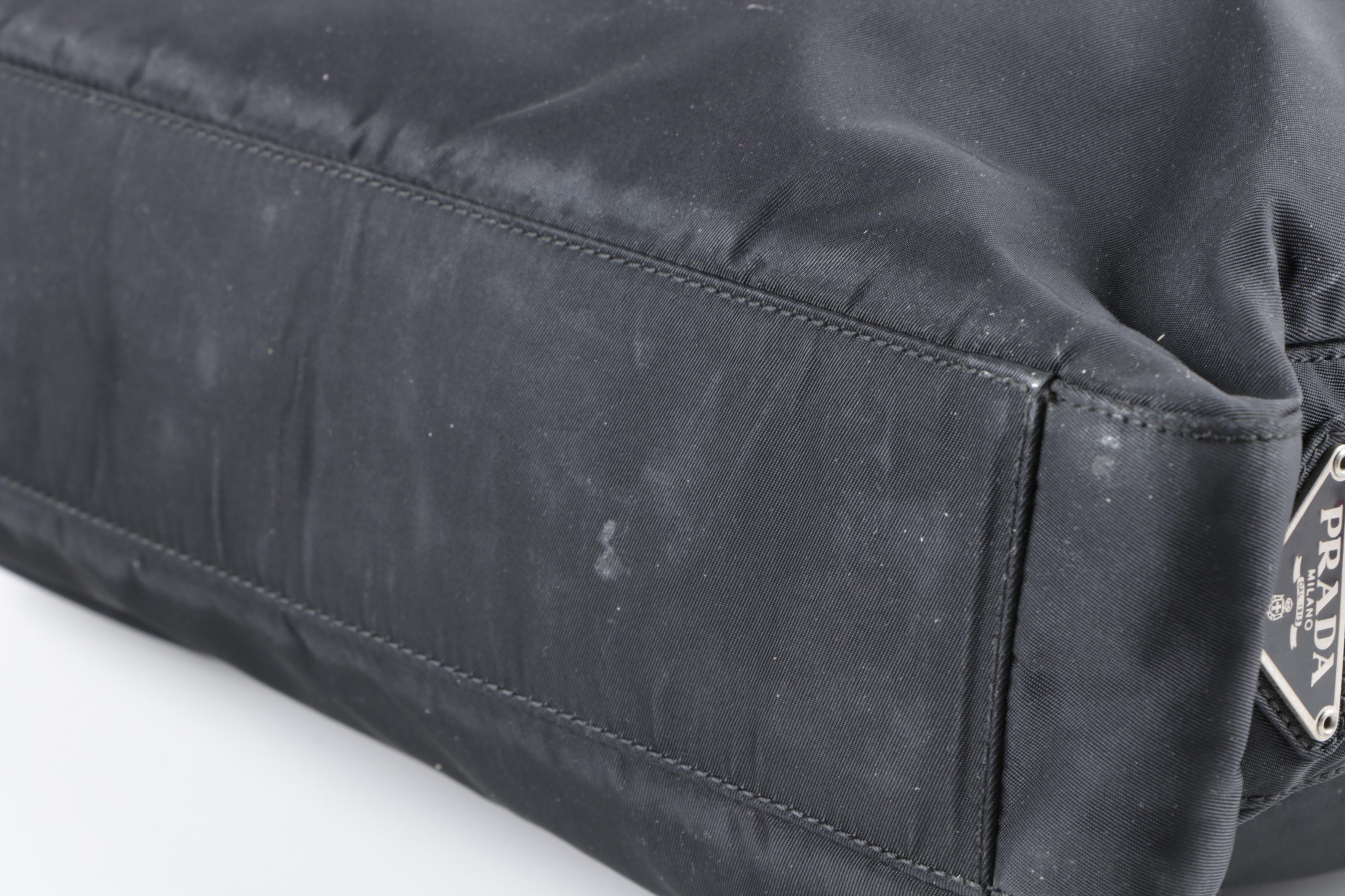 Prada Black Nylon Tote Bag