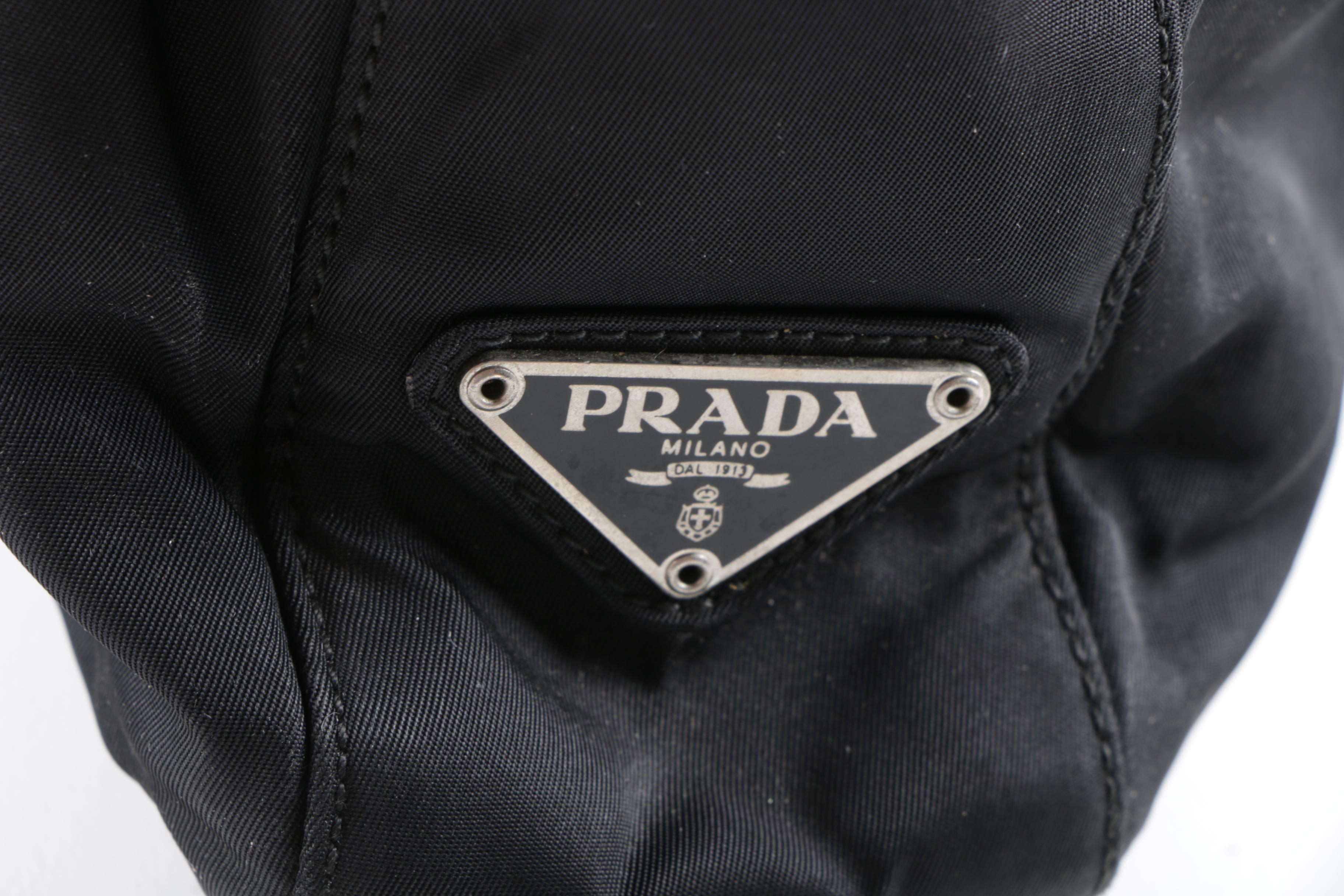 Prada Black Nylon Tote Bag