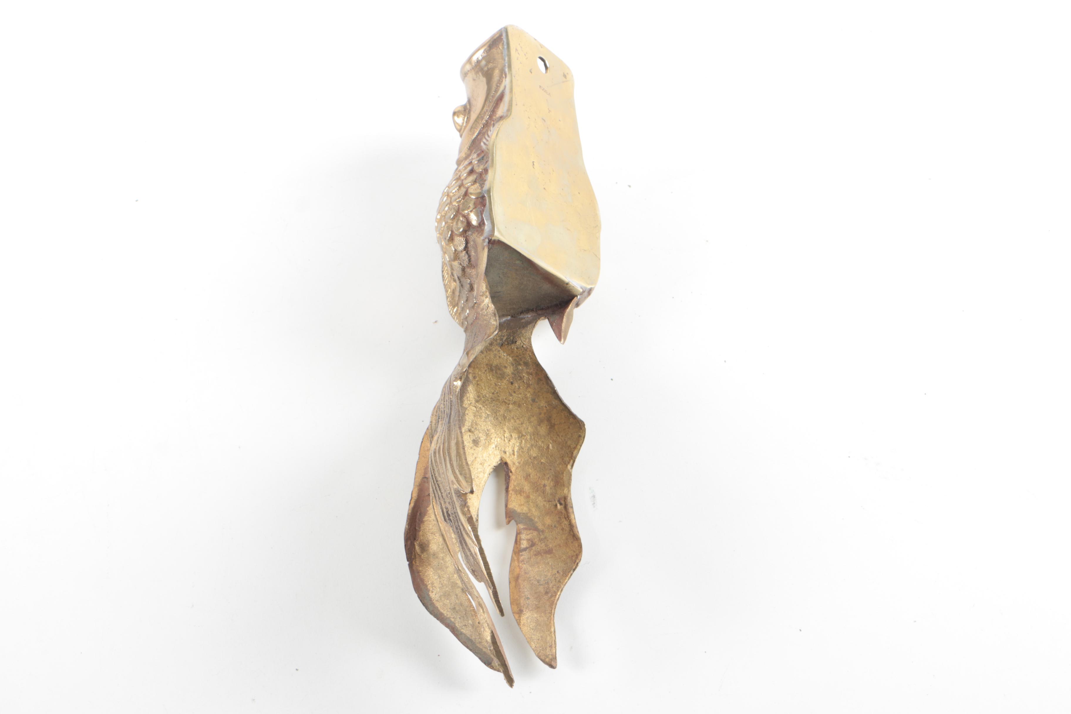 Vintage Brass Koi Fish Wall Hanging