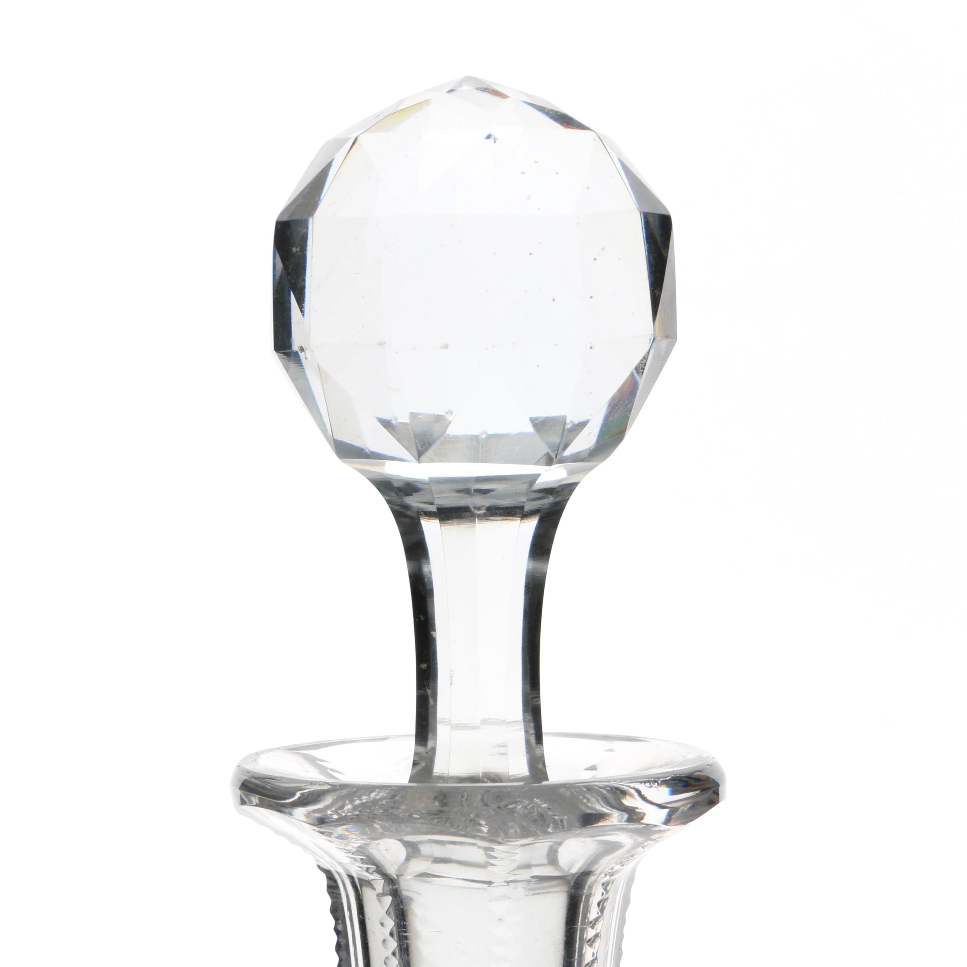 Circa 1900 Brilliant Period Cut Glass Decanter