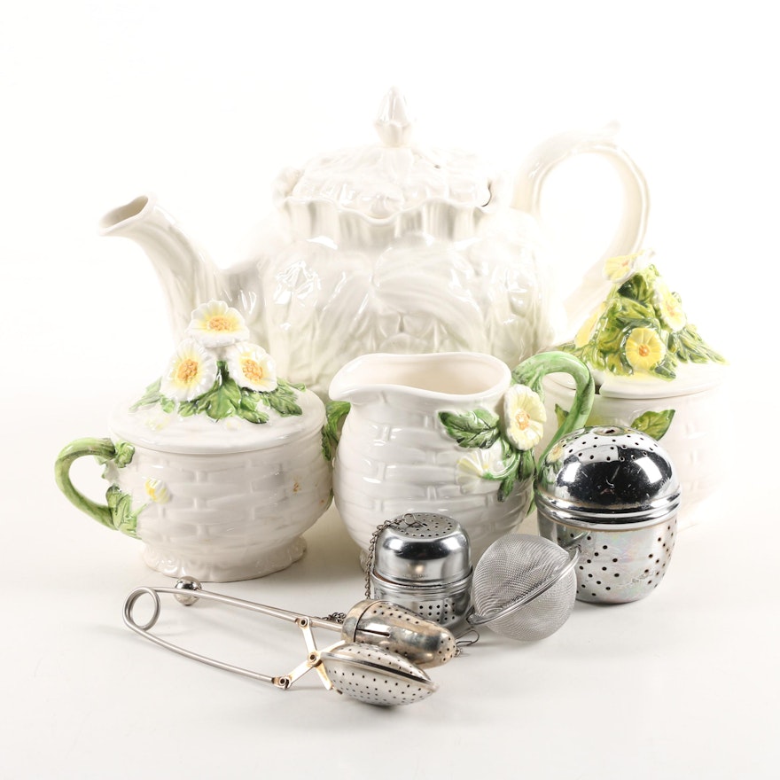 Ceramic Tableware including Spode "Imperial Fancies" Teapot