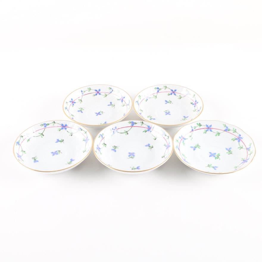 Herend Hungary Hand Painted "Blue Garland" Bowls